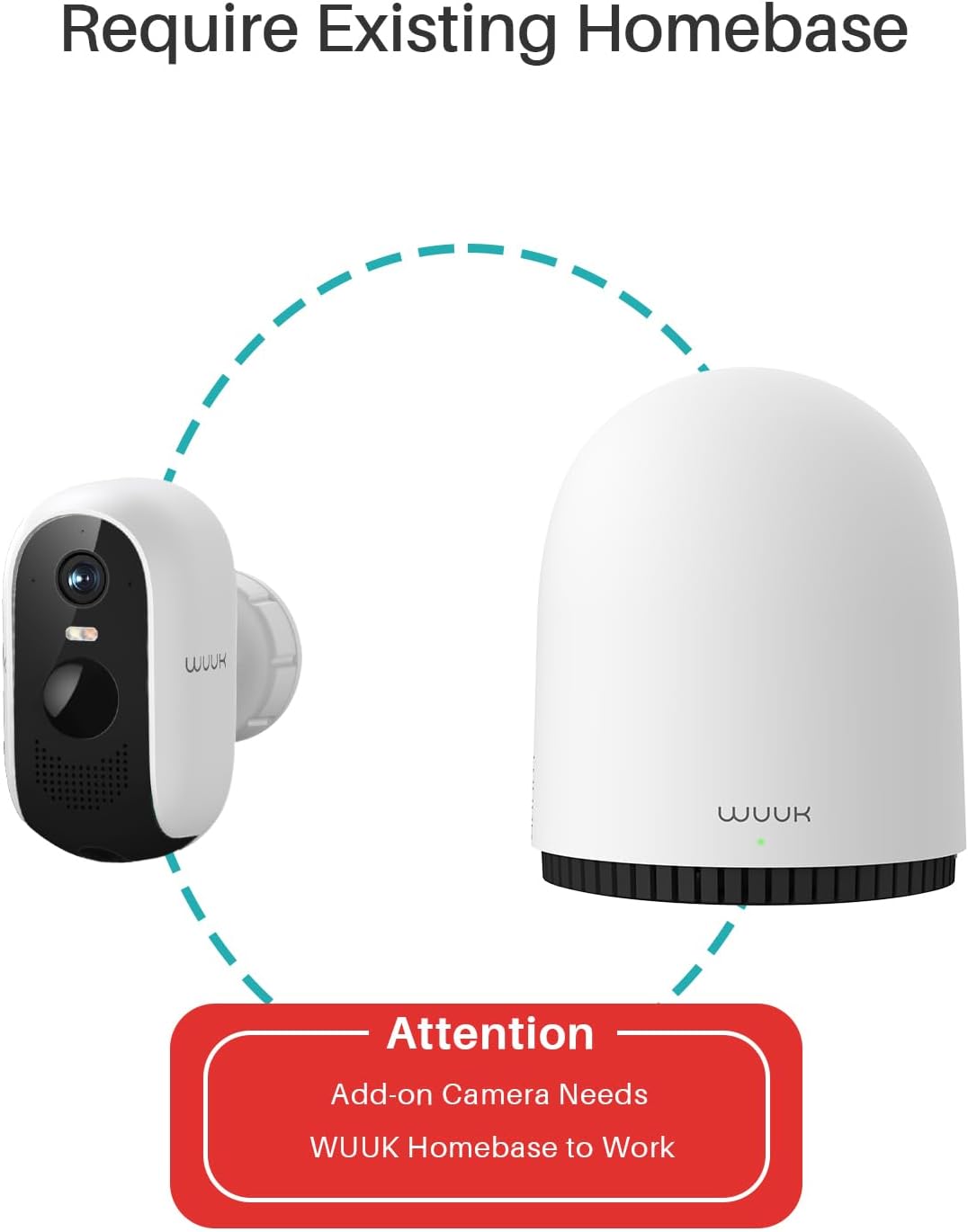 Detalle 2 de WUUK Add-on 2K Wireless Security Camera 9600mAh