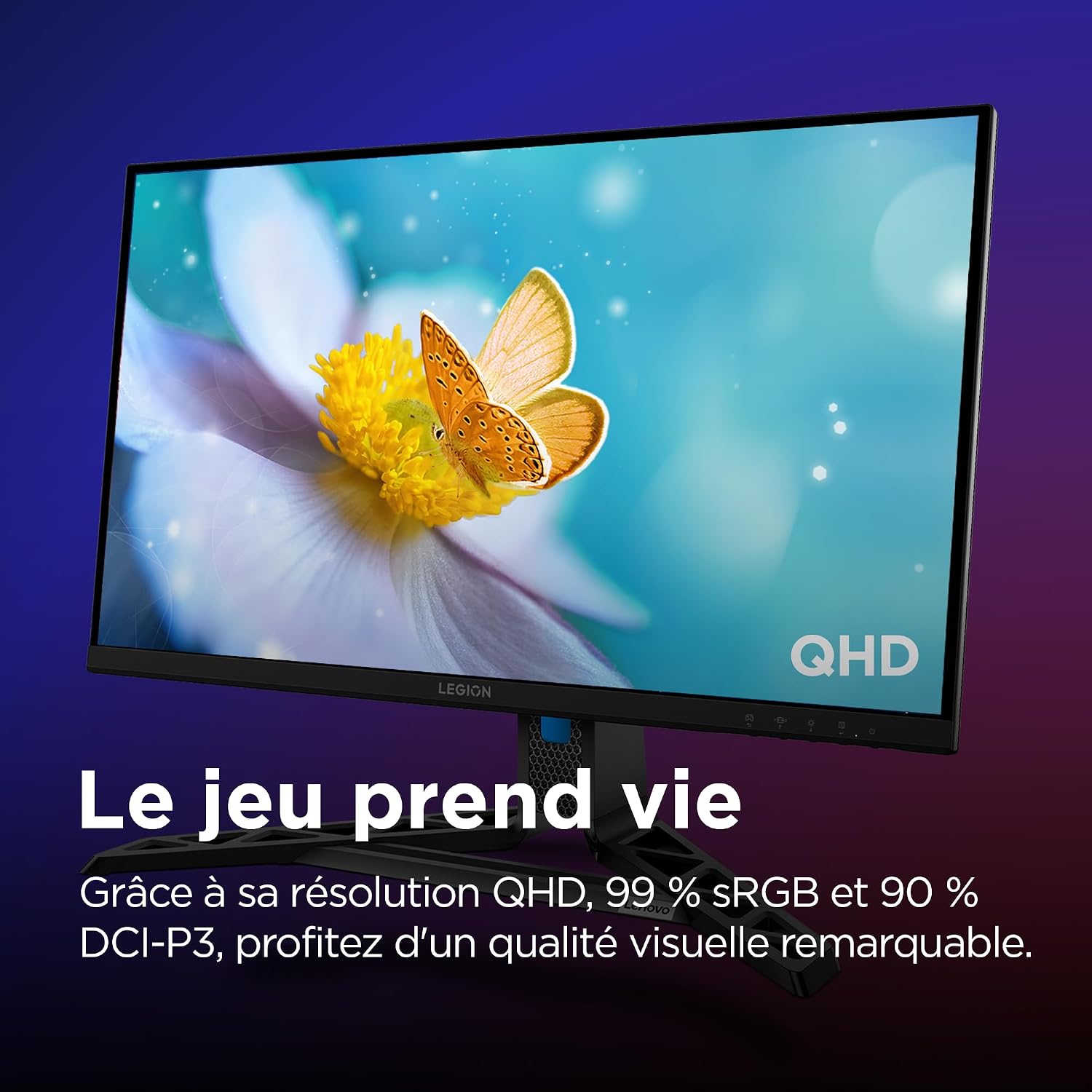 Detalle 2 de Lenovo Legion R27qe Gen2 écran gaming 27''