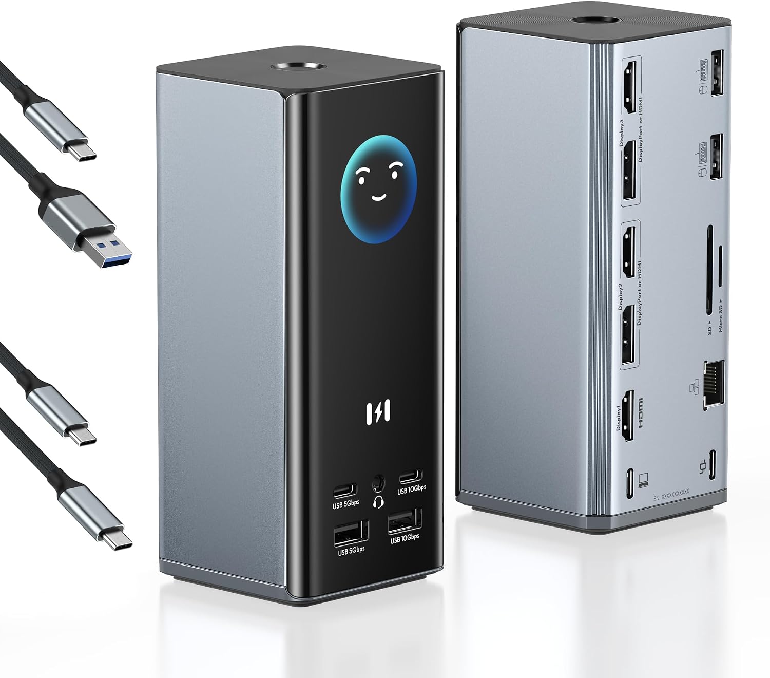 Detalle de Selore&S-Global Laptop Docking Station, 17-in-1 Triple 4K Display, 10Gbps