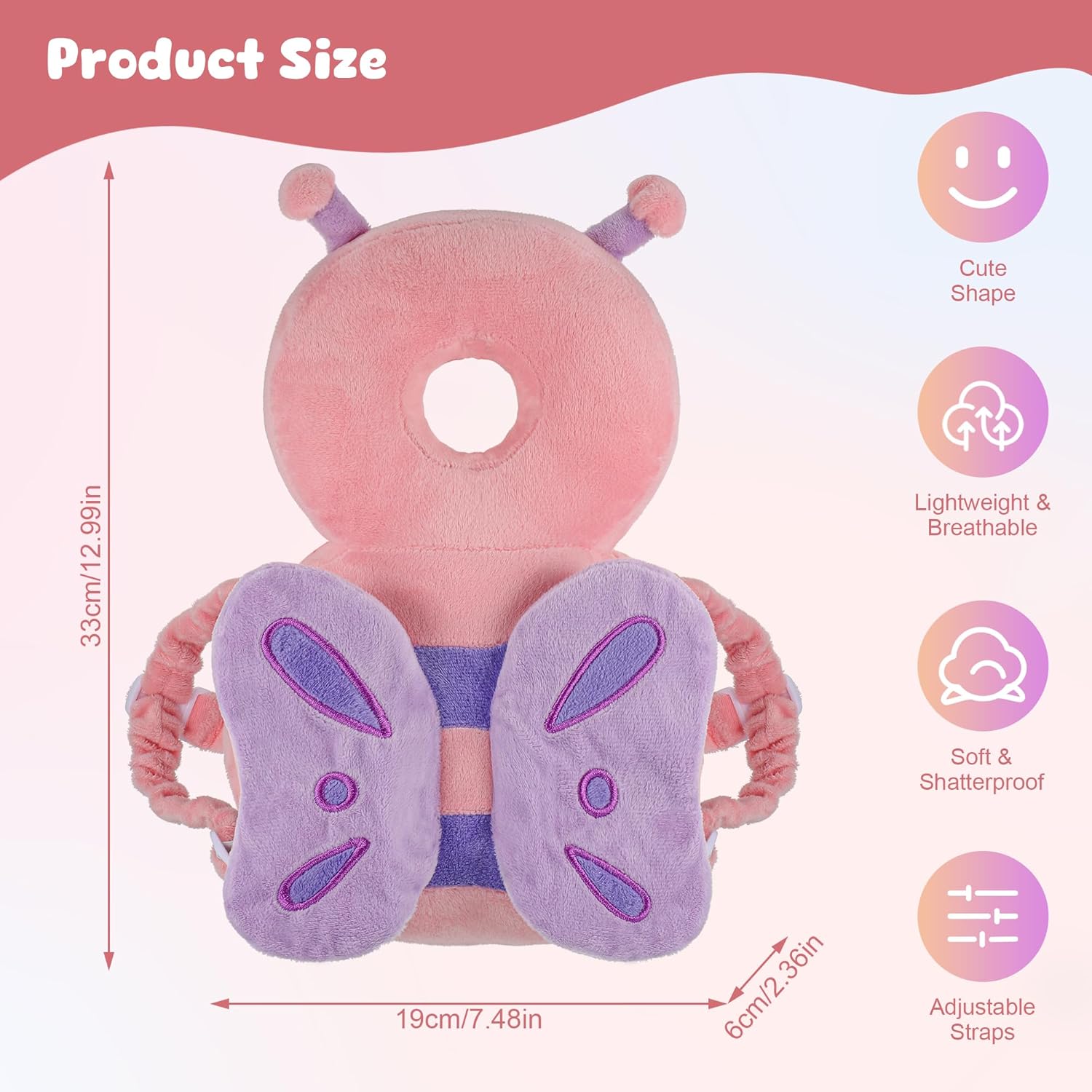 Thumbnail 1 de Huiguli Baby Head Protector Backpack (Tiger) – Adjustable Toddler Head Protection for 4–24 Months