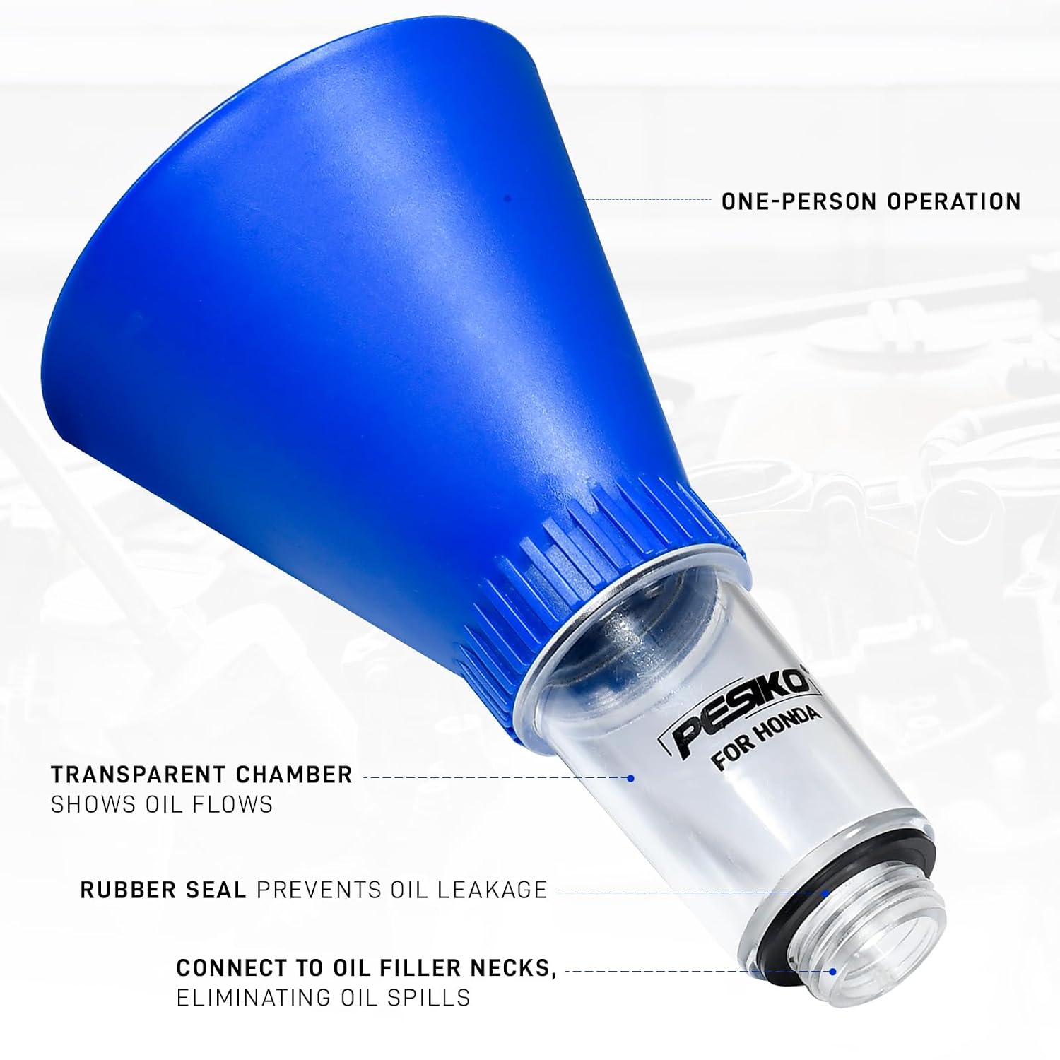 Thumbnail 2 de PESIKO Engine Oil Funnel: Spill-Free, Hands-Free Oil Changes for Honda, Nissan, Hyundai and More