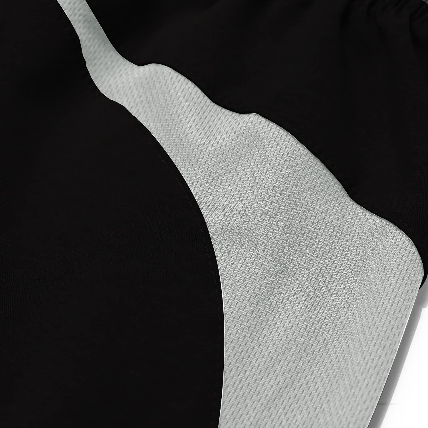 Detalle 2 de HMIYA Herren Sport Shorts — Schnell trocknend, mit Reißverschluss-Taschen