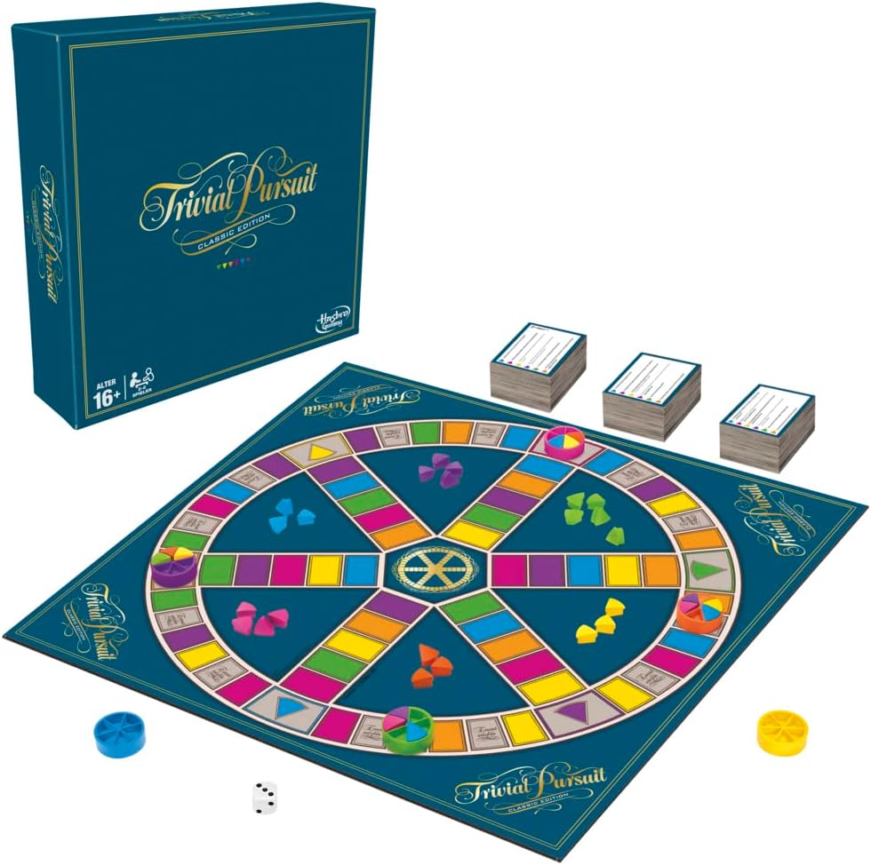 Detalle 2 de Hasbro Trivial Pursuit 2–6 Spieler 🎲