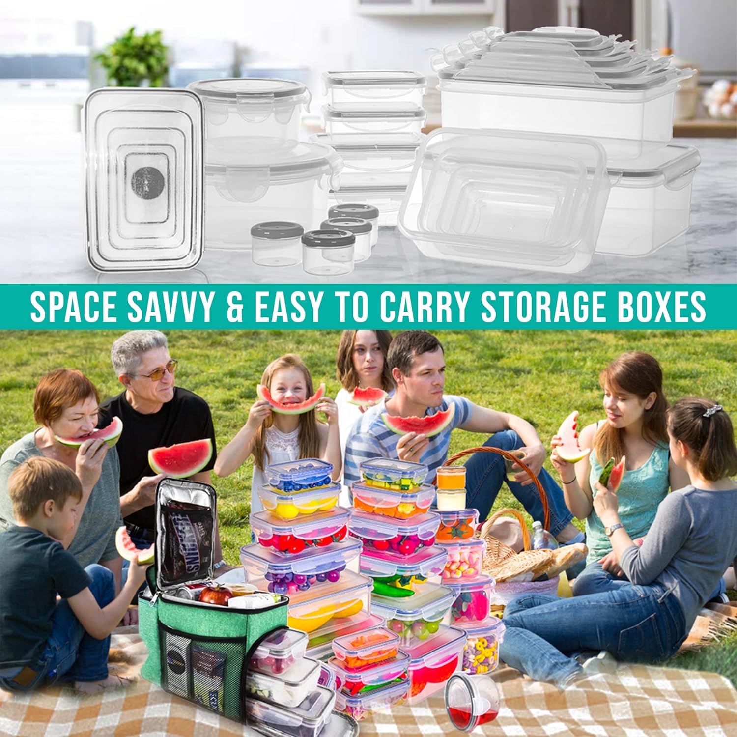 Detalle de RockBerry 50 Food Storage Containers ๐ฑ