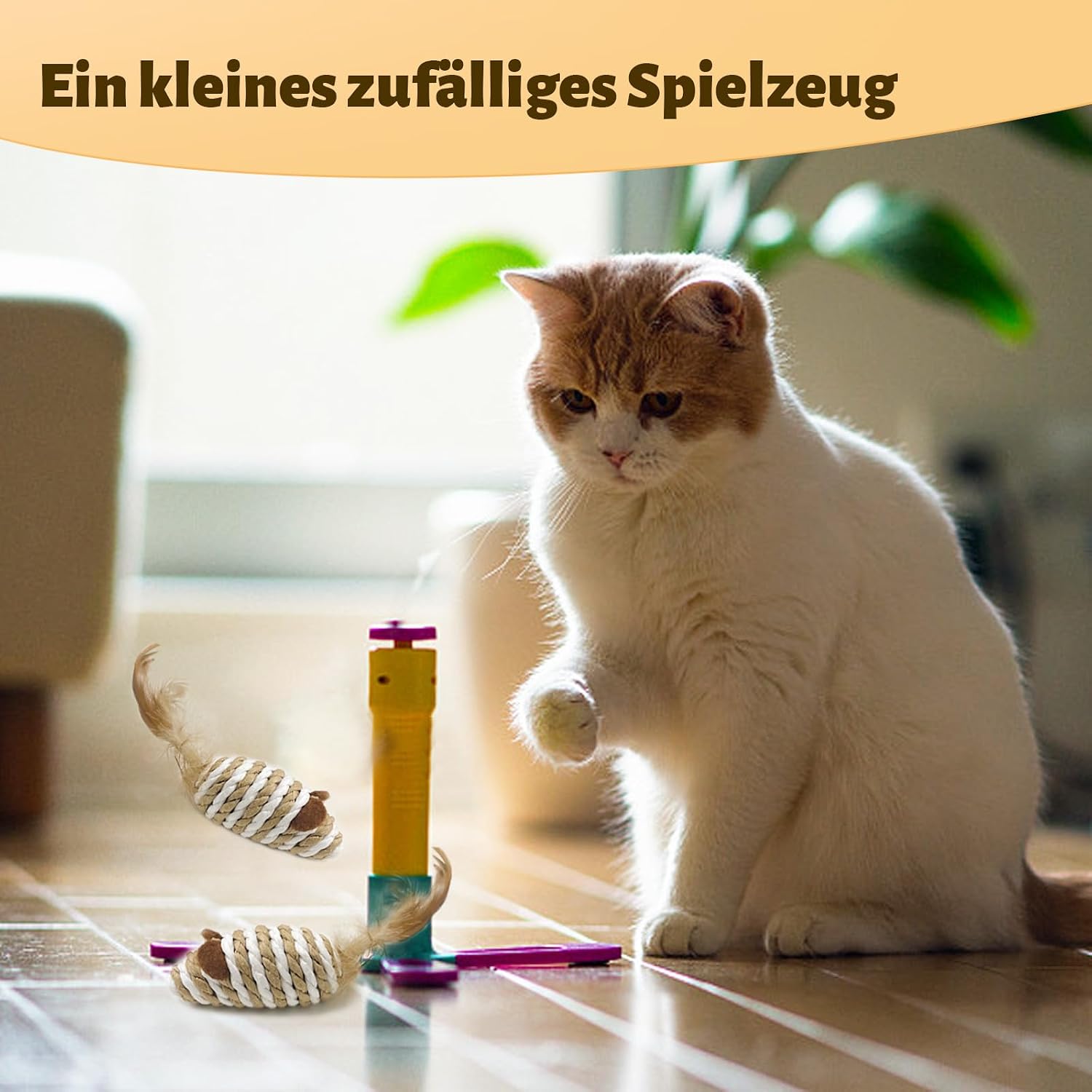 Detalle 2 de Natur Sisalseil für Kratzbaum – 6 mm x 60 m Rolle für Ersatz, Basteln & Deko