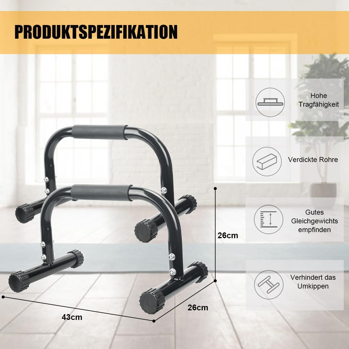 Thumbnail 1 de AmazeFan Parallettes Calisthenics-Barren für Zuhause 💪