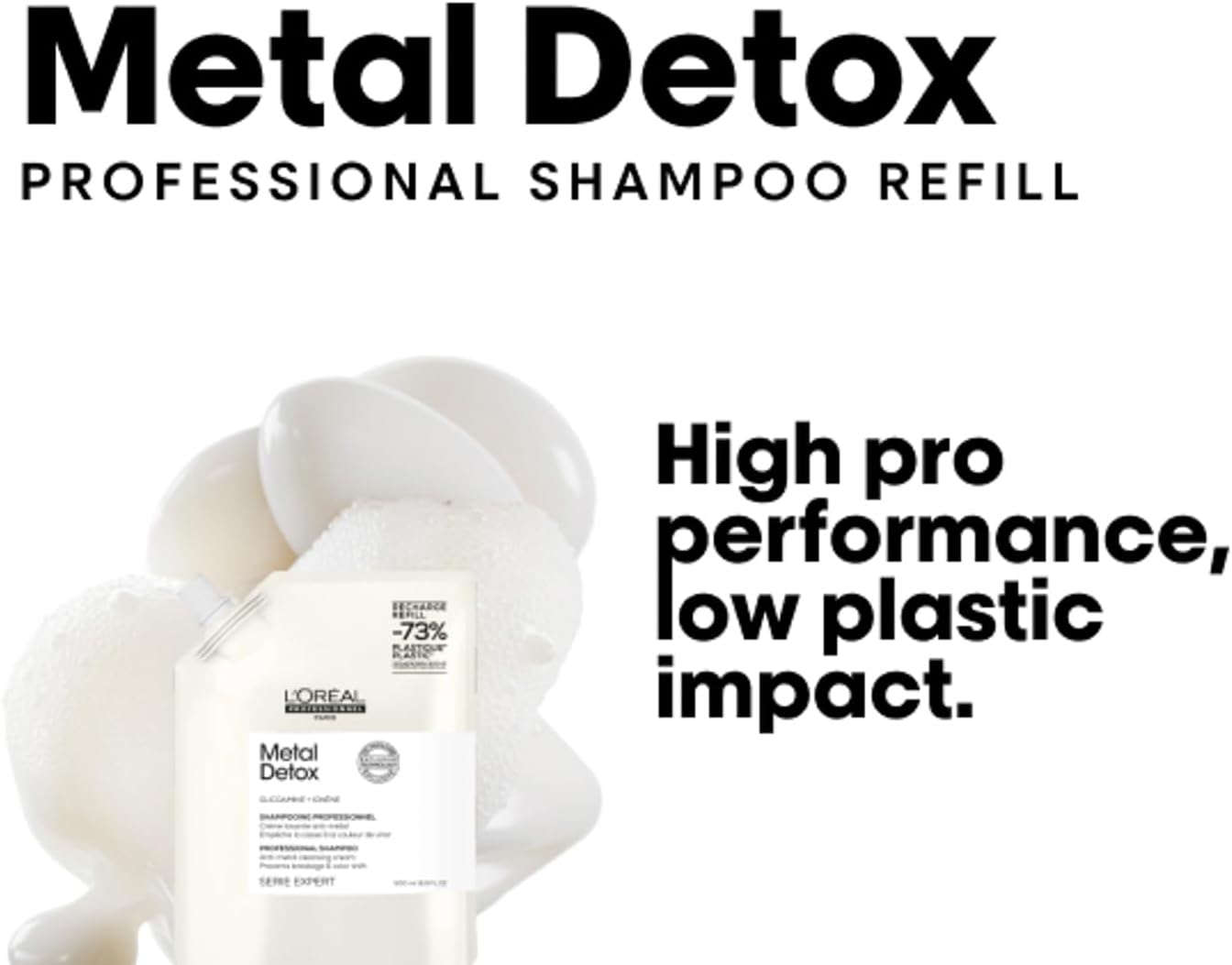 Thumbnail 1 de L’Oréal Professionnel Metal Detox Clarifying Shampoo (Sulphate-Free, Vegan) – for damaged hair