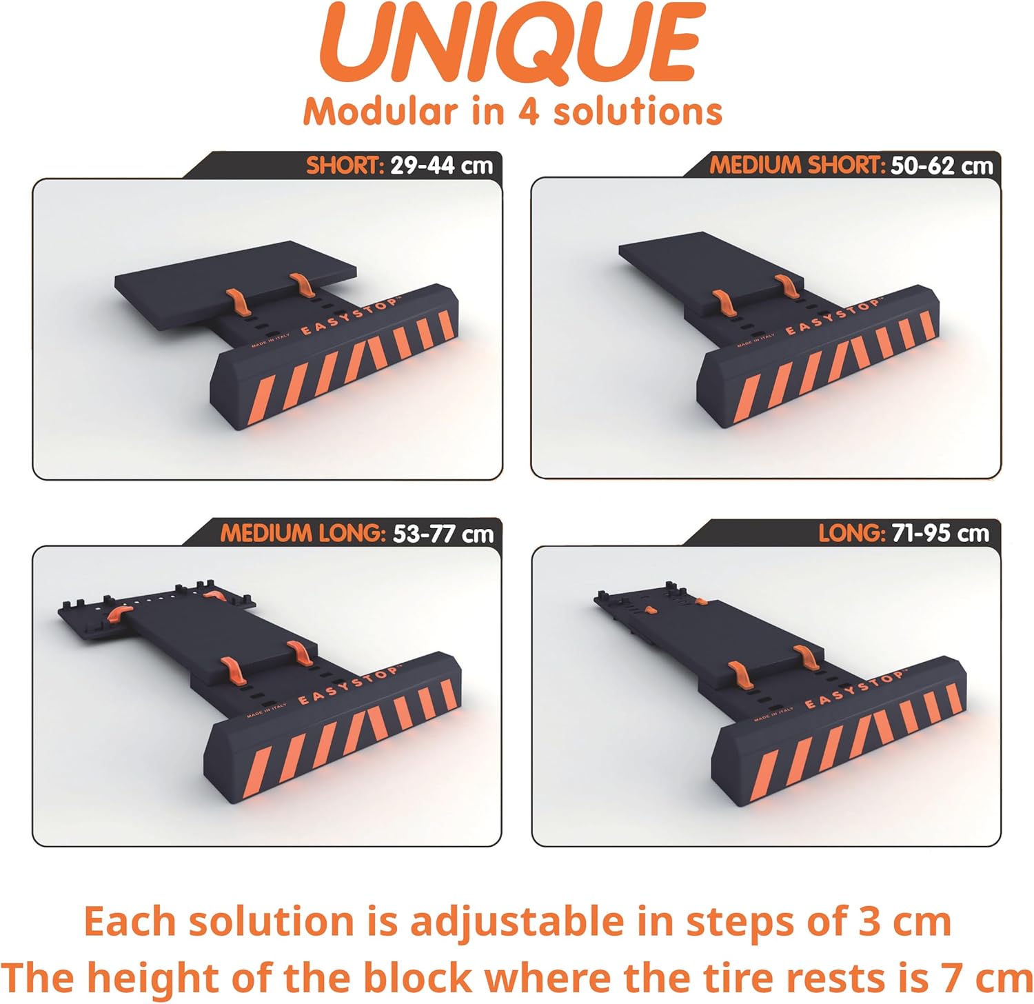 Detalle de EASYSTOP 1 - Butée de Roue réglable, montage rapide sans outils