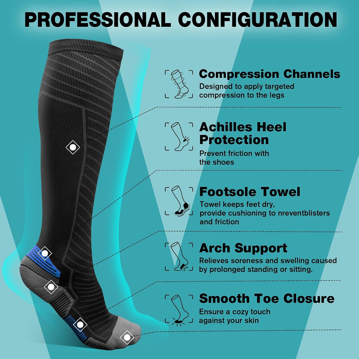Thumbnail 2 de SONORAN Compression Socks 20-30 mmHg