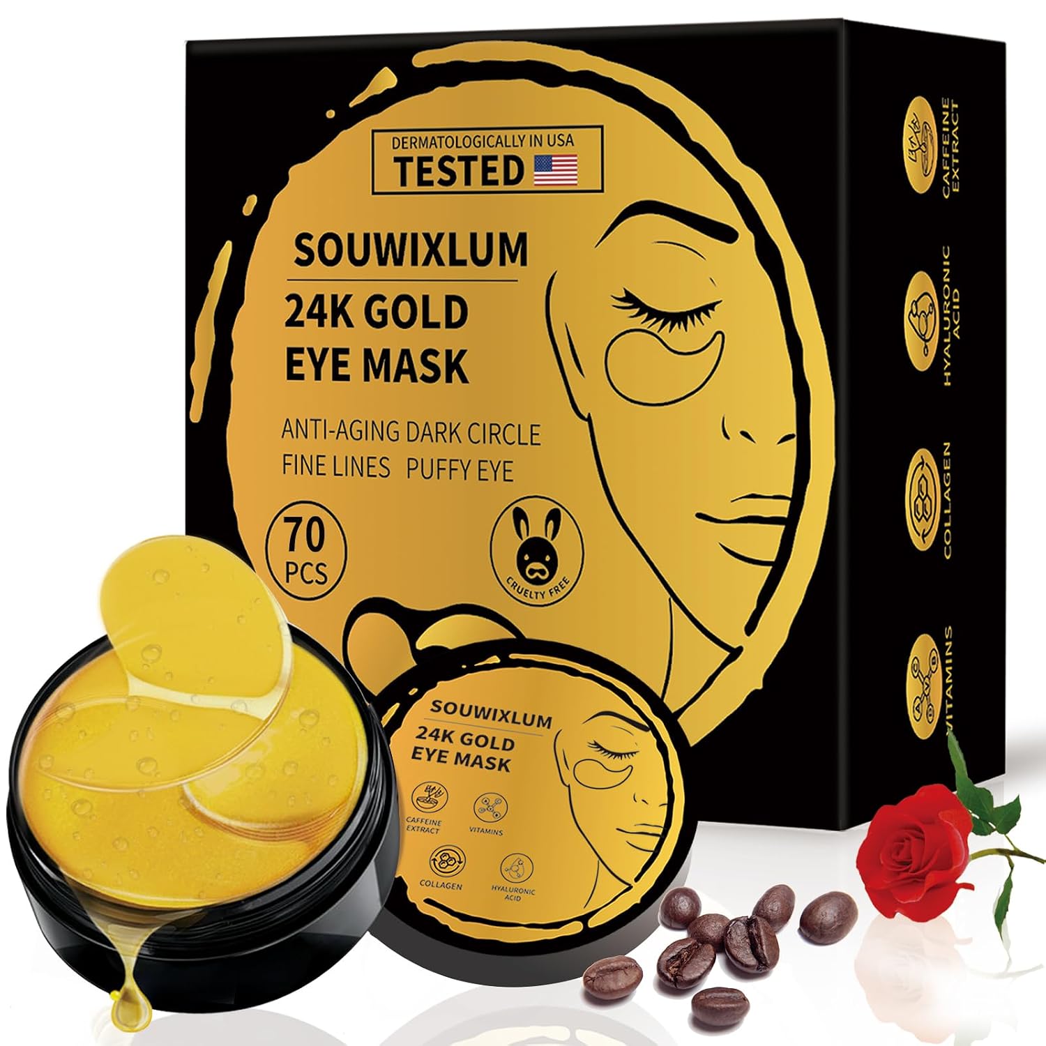 Detalle de Under Eye Patches 70pcs for Puffiness