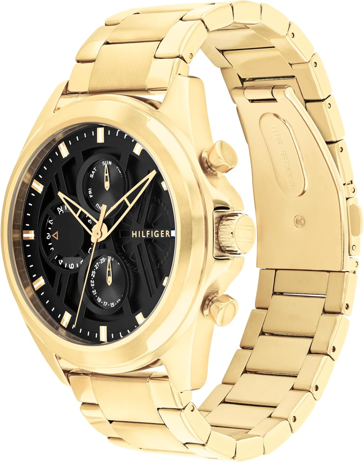 Thumbnail 1 de Tommy Hilfiger Multi Zifferblatt Quarz Uhr für Herren – Edelstahl- oder Lederarmband