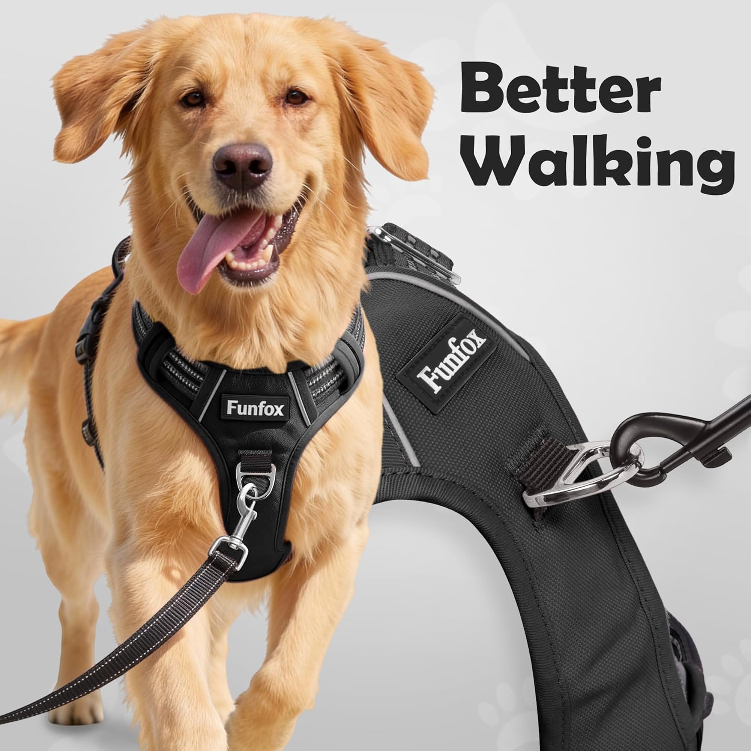 Detalle de Funfox No Pull Dog Harness L for large dogs