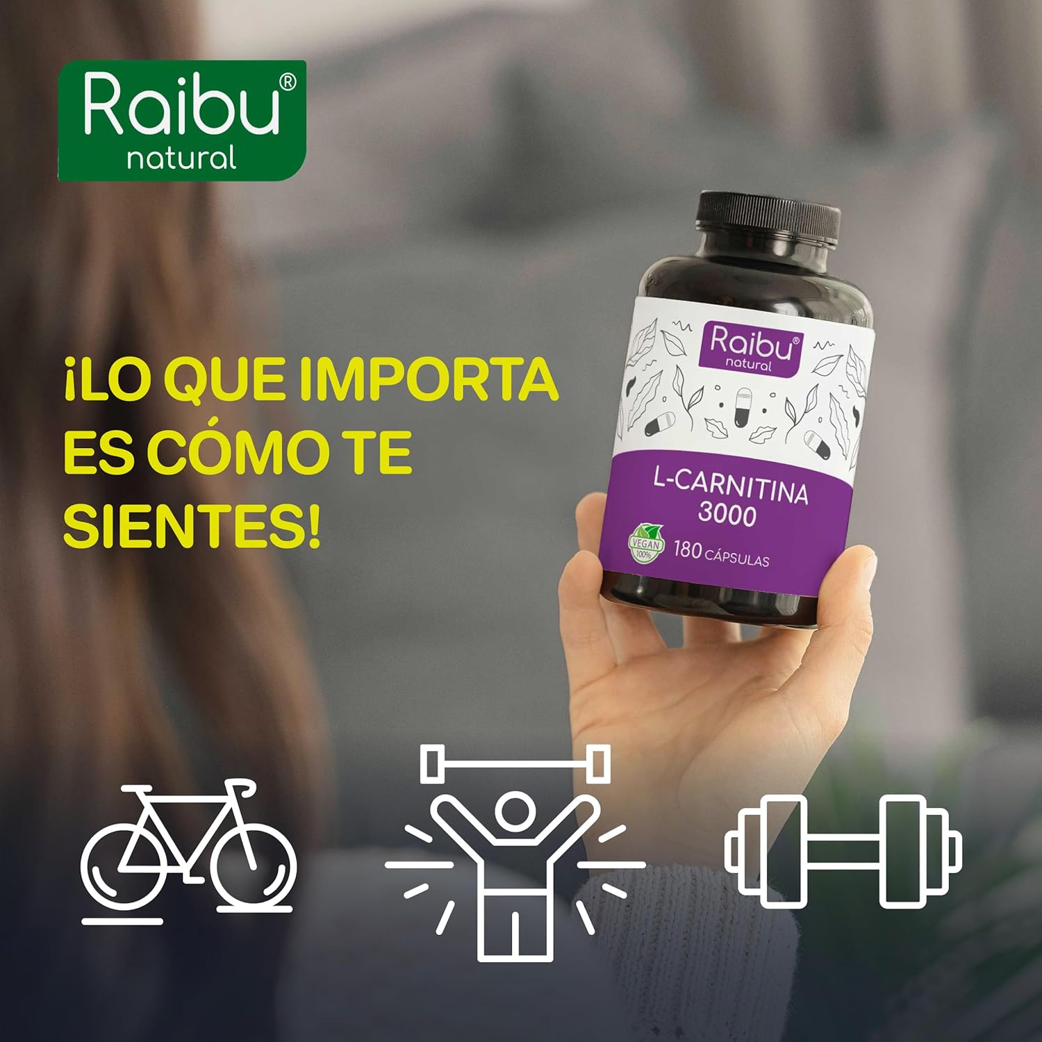 Thumbnail 4 de L Carnitina 3000mg 🏃‍♂️ - 180 Cápsulas, Alta Dosis y Vitamina C