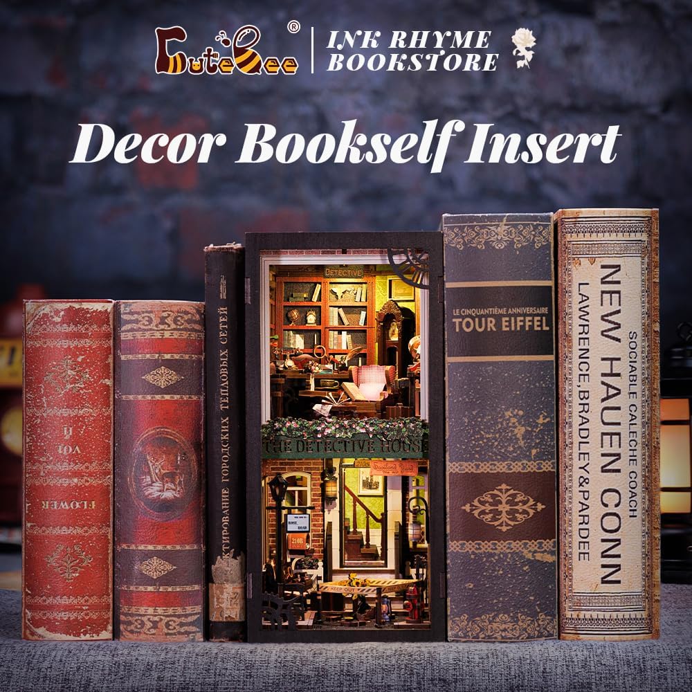 Detalle 2 de CUTEBEE Book Nook Kit Casa Delle Bambole