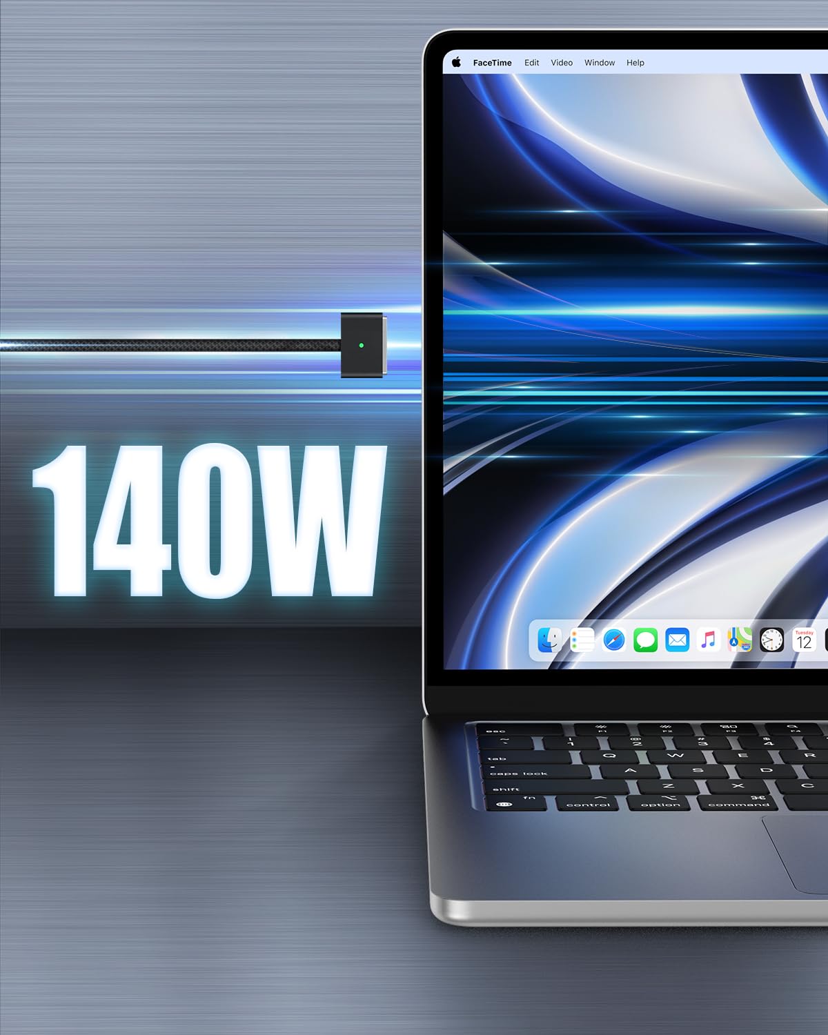 Thumbnail 1 de BOUTOP USB C to Magnetic 3 140W charging cable