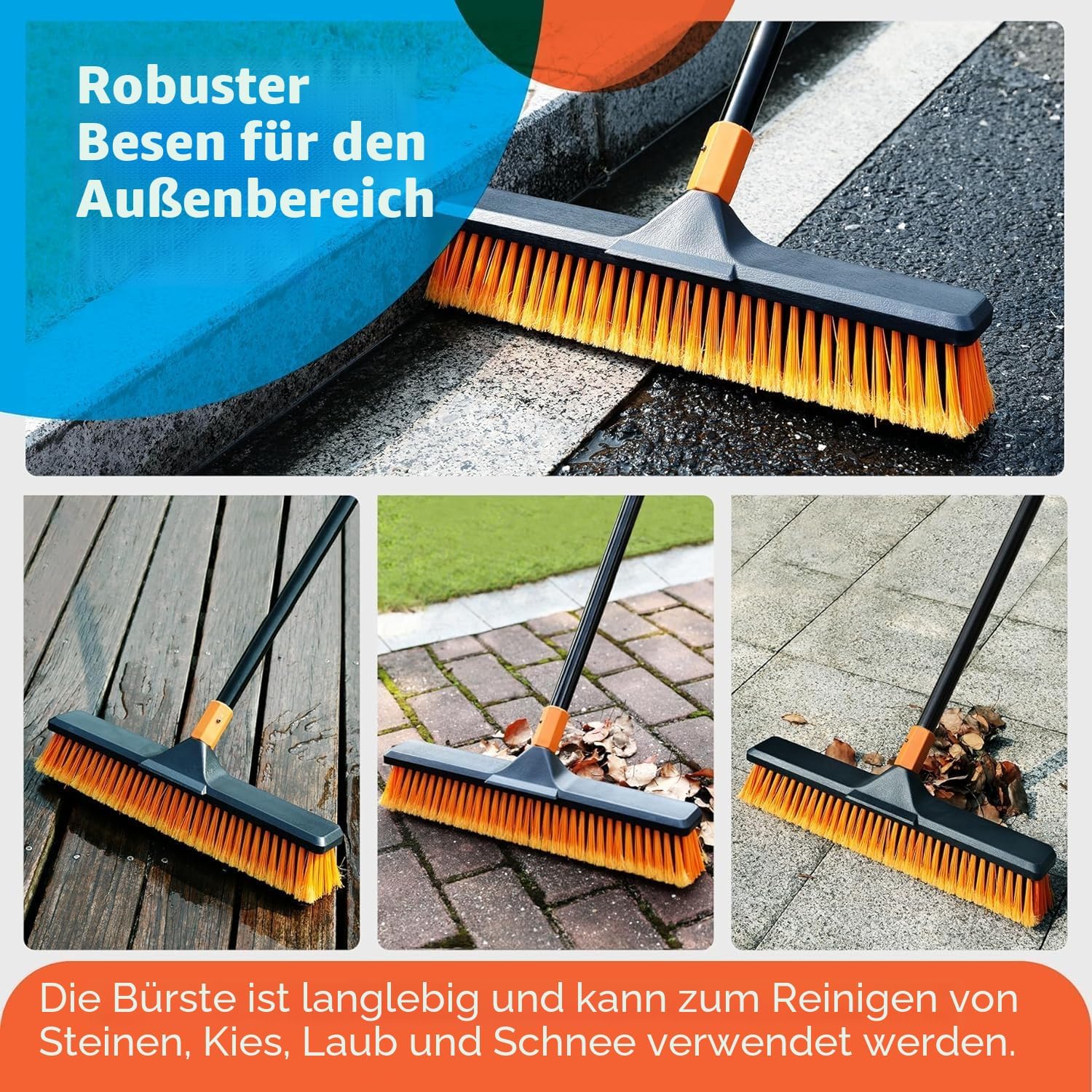 Thumbnail 3 de CLEANHOME Straßenbesen 168 cm