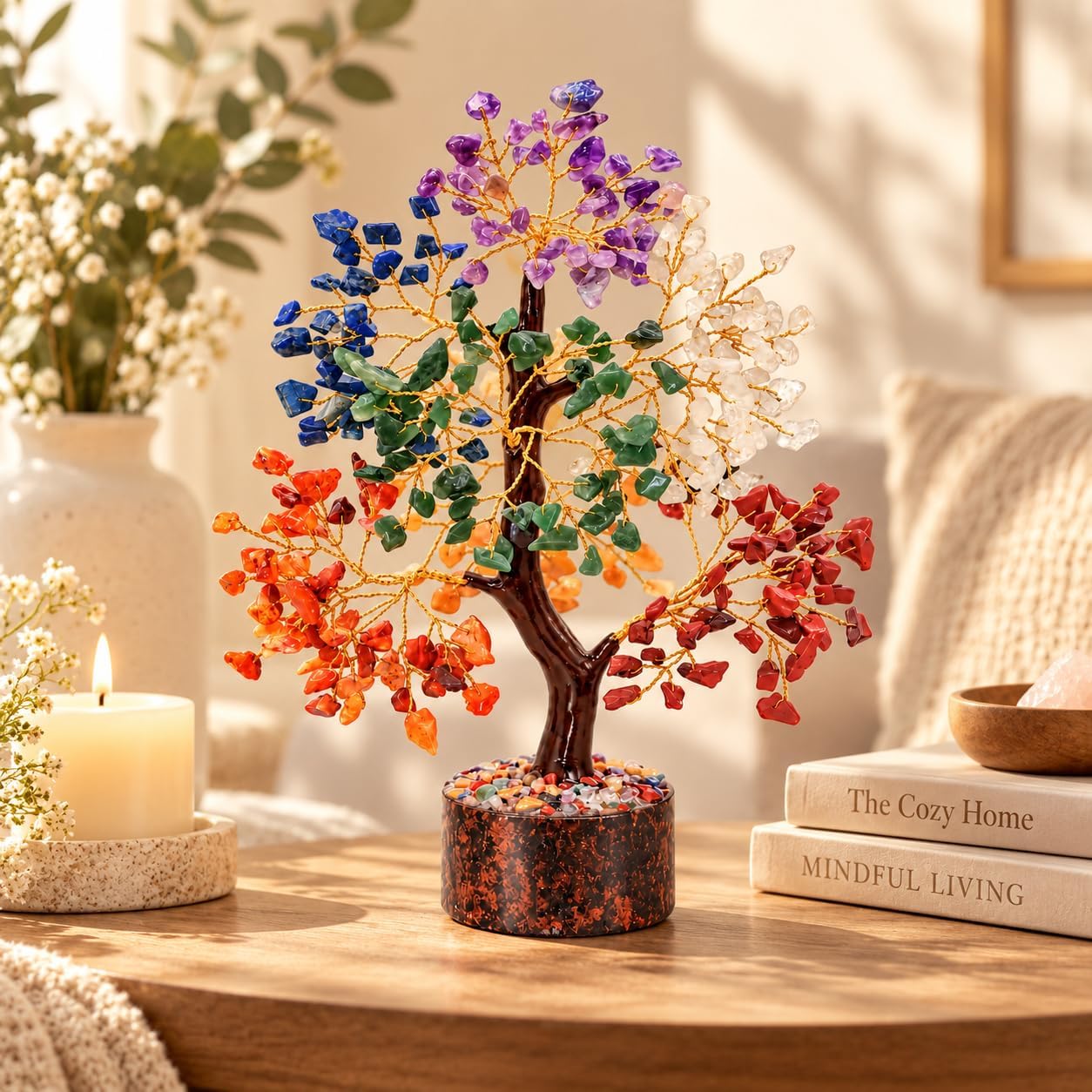 Thumbnail 6 de YATSKIA 7 Chakra Crystal Tree 10-Inch