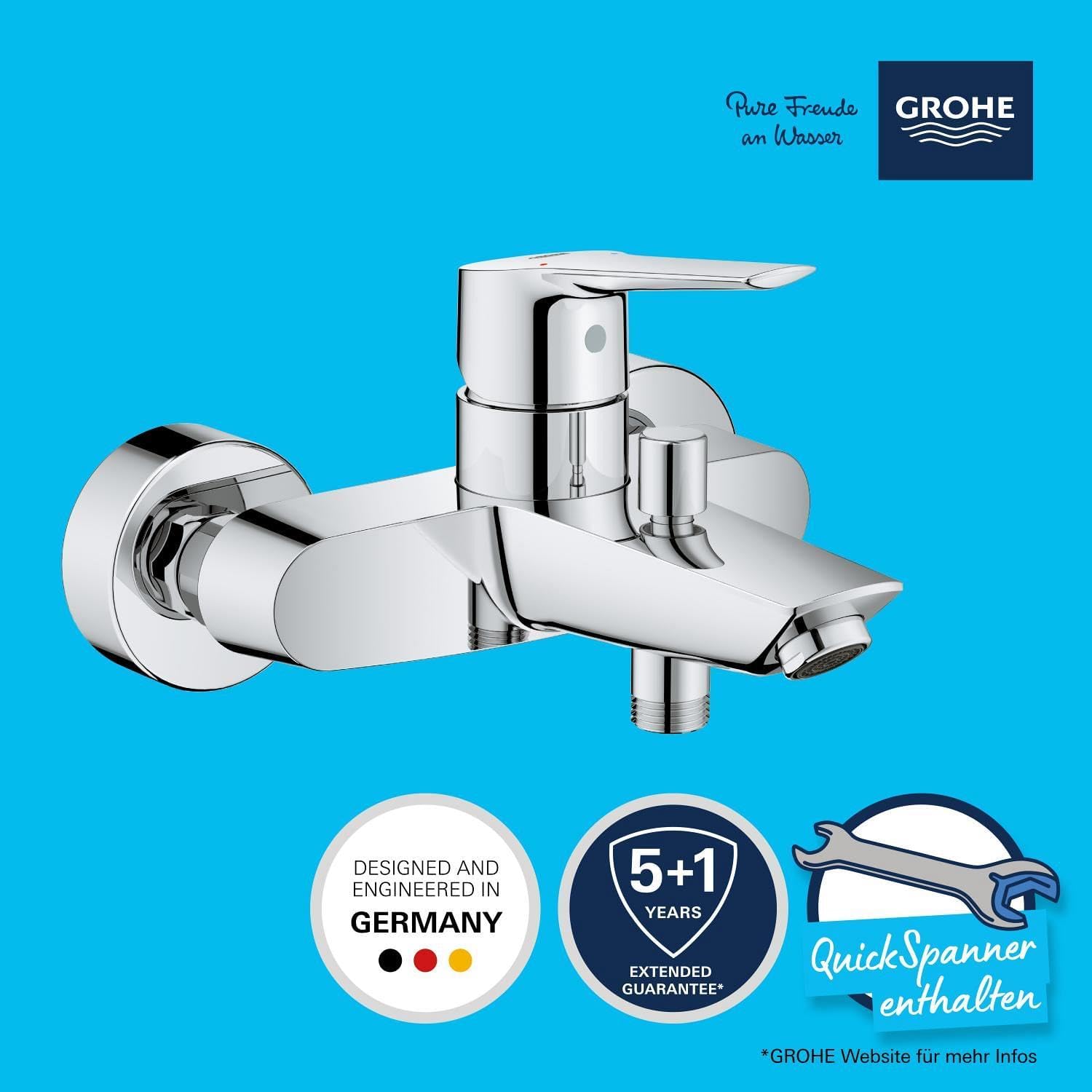 Thumbnail 1 de GROHE Start Badewannenarmatur 24206002 – SilkMove, Zero, chrom