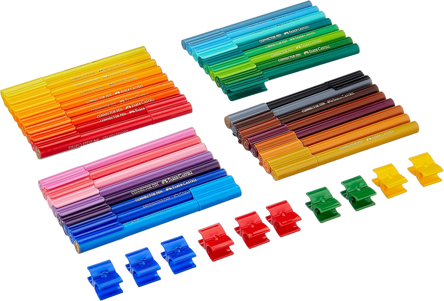 Detalle de Faber-Castell 155533 – Set de 33 feutres Connector Truck en boîte métallique