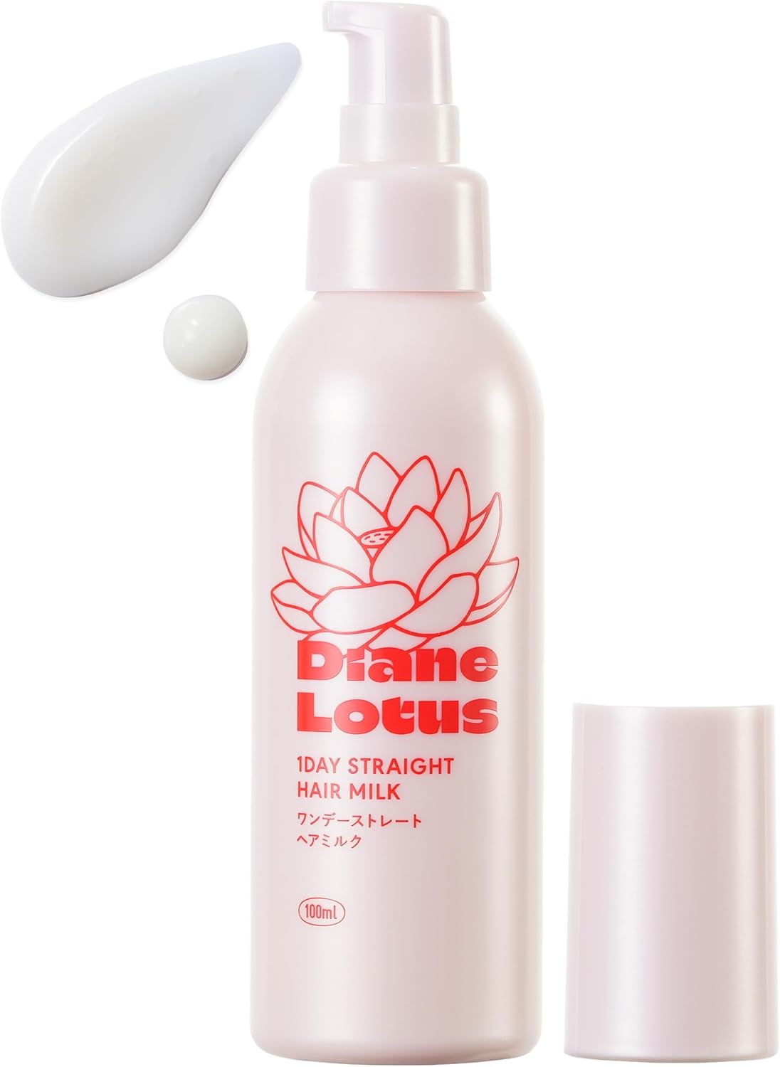 Detalle de Diane ロータス 1day ストレートヘアミルク 100ml|洗い流さないクリームトリートメント