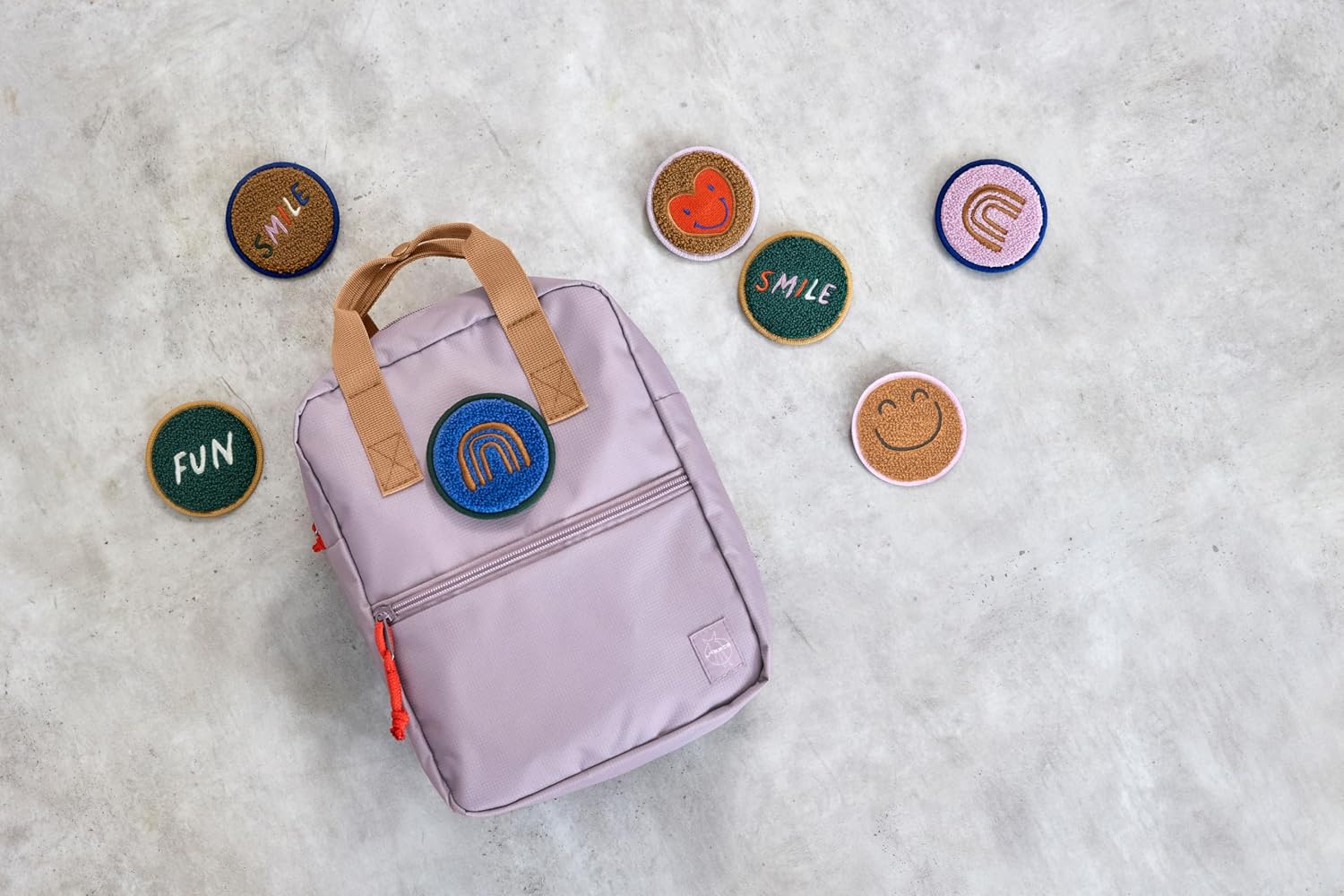 Thumbnail 3 de LÄSSIG Kindergartenrucksack Mini Square 7L Little Gang Smile Lilac – kompakter Begleiter für Kindergarten und Freizeit