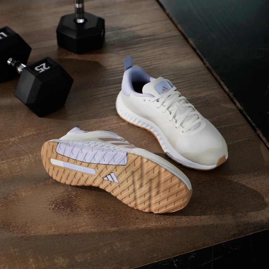 Detalle de adidas Everyset: zapatillas de training blancas para entrenar con comodidad