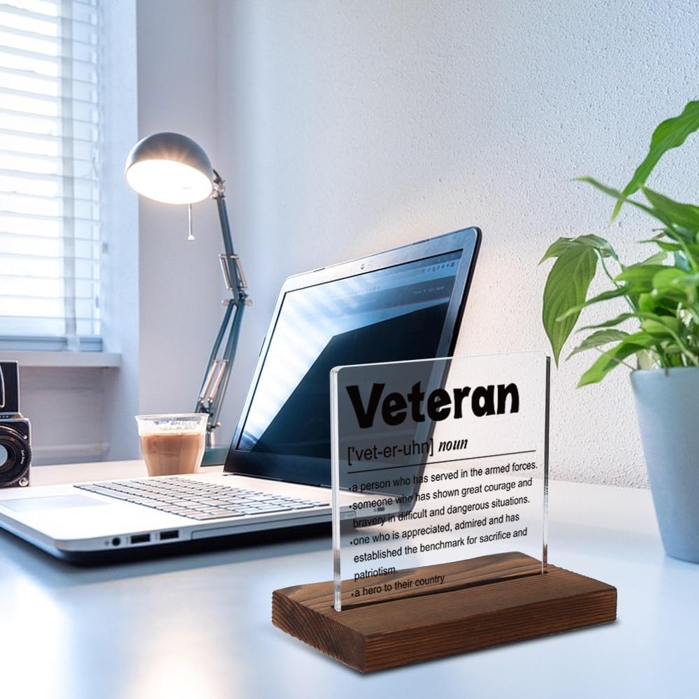 Detalle de Acrylic Veteran Plaque 4-inch x 4-inch