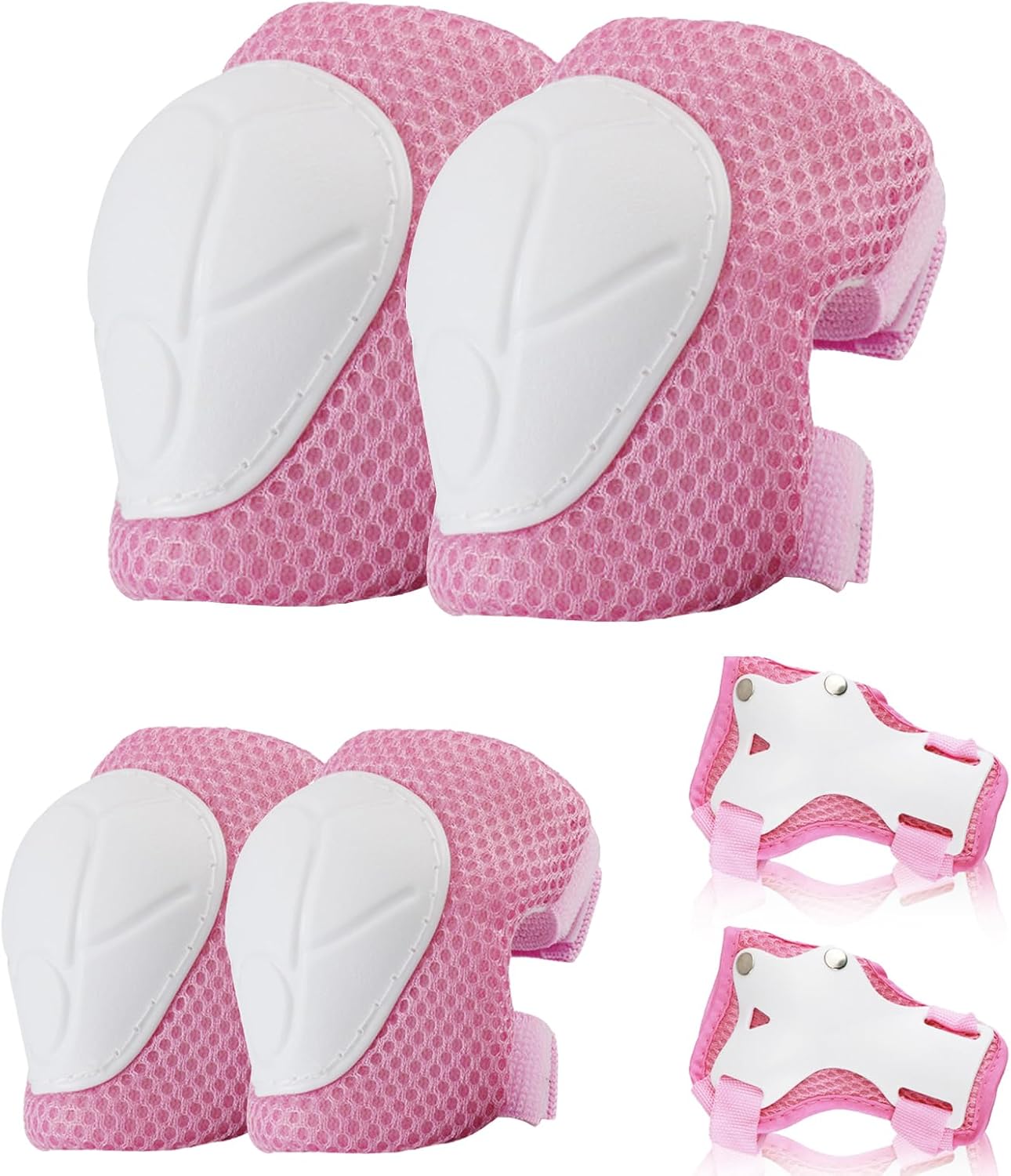 Detalle de BURSUNLY Knieschoner Kinder & Inliner Schützer-Set (Knie, Ellenbogen, Handgelenke) mit Tasche