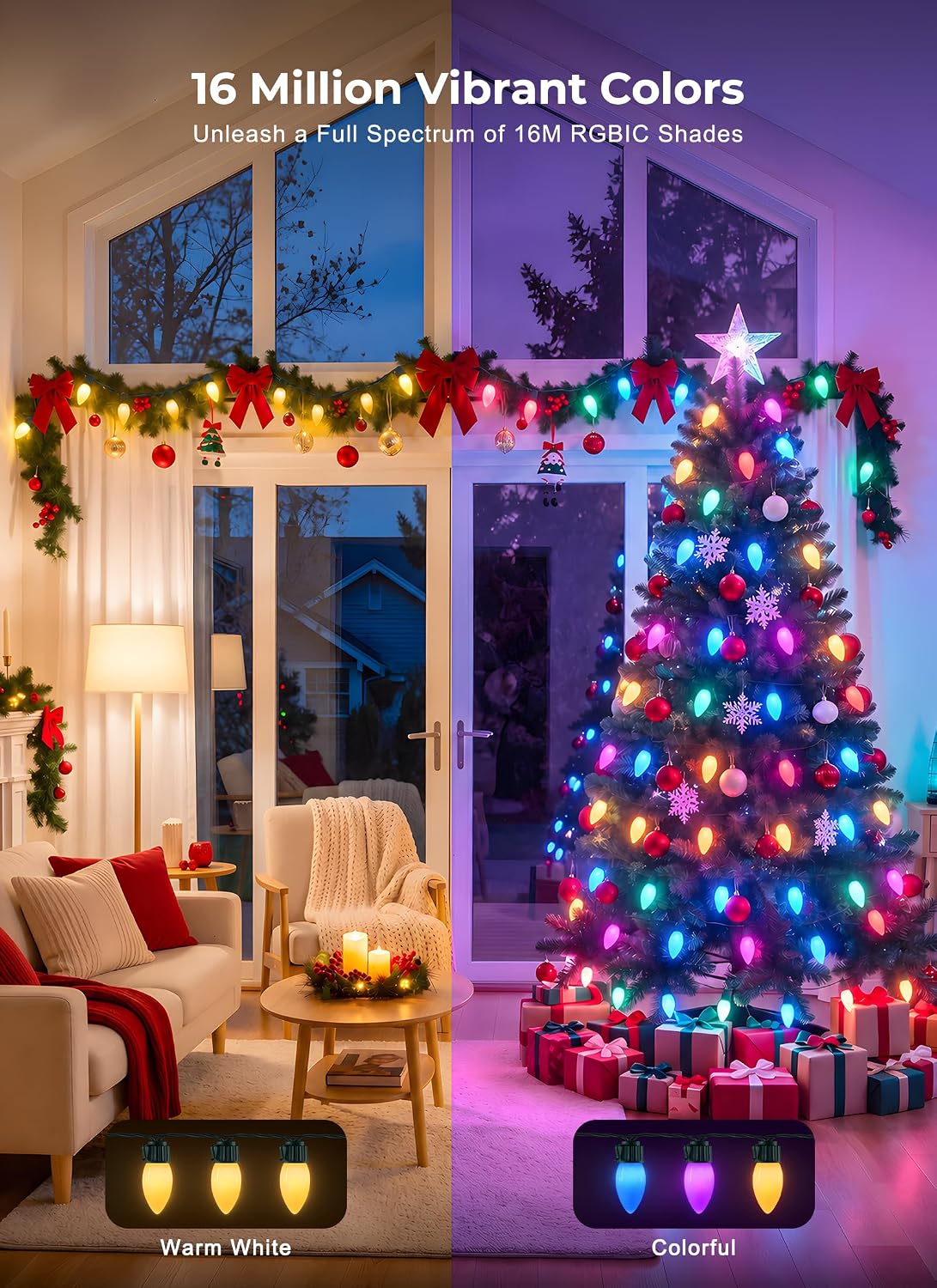 Detalle de C9 Christmas Lights, 100 LEDs