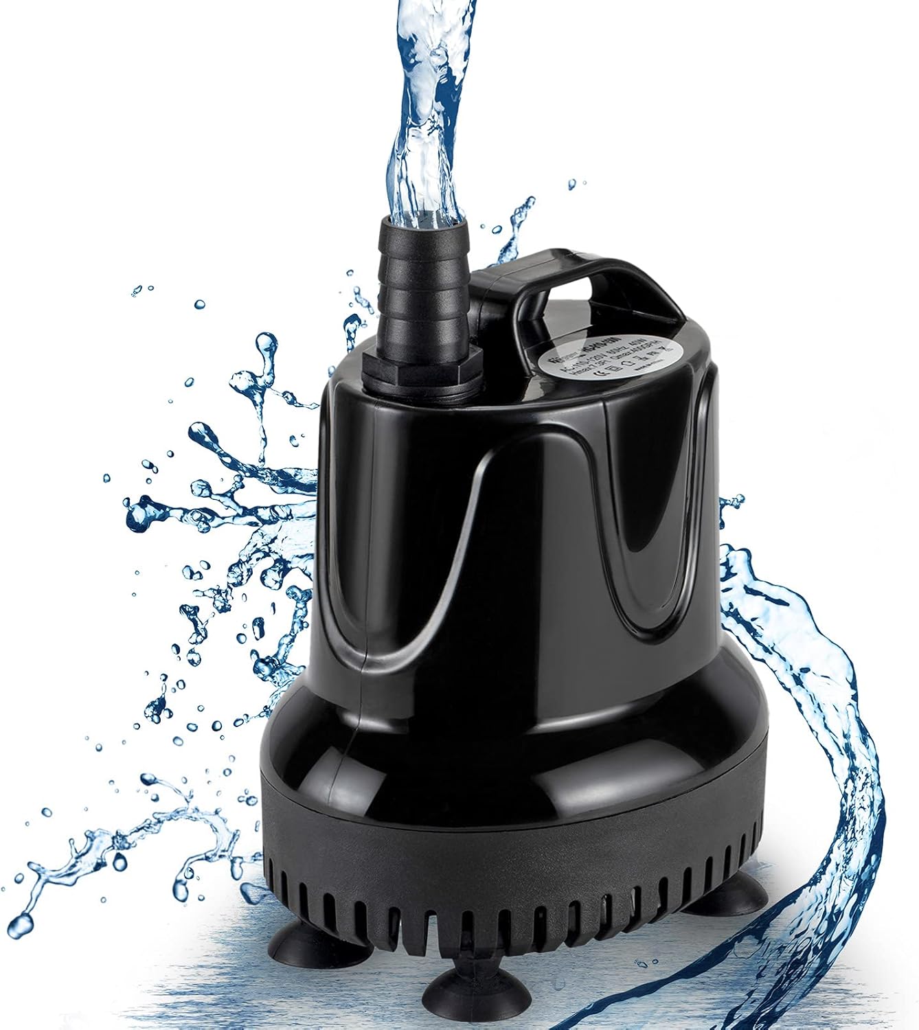 Hygger Submersible Water Pump 4000L/H (90W) – ultra-quiet fountain & aquarium pump with dry-burn protection