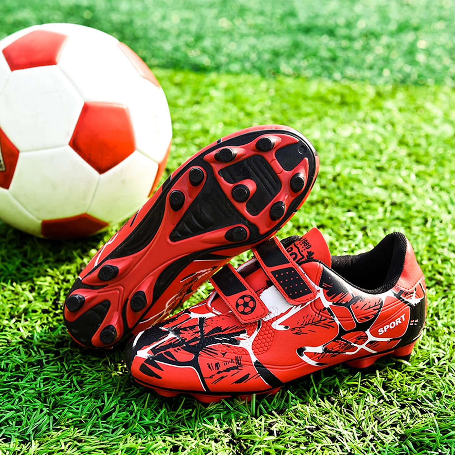 Detalle 2 de BAODLE Scarpe da Calcio Ragazzi FG/AG