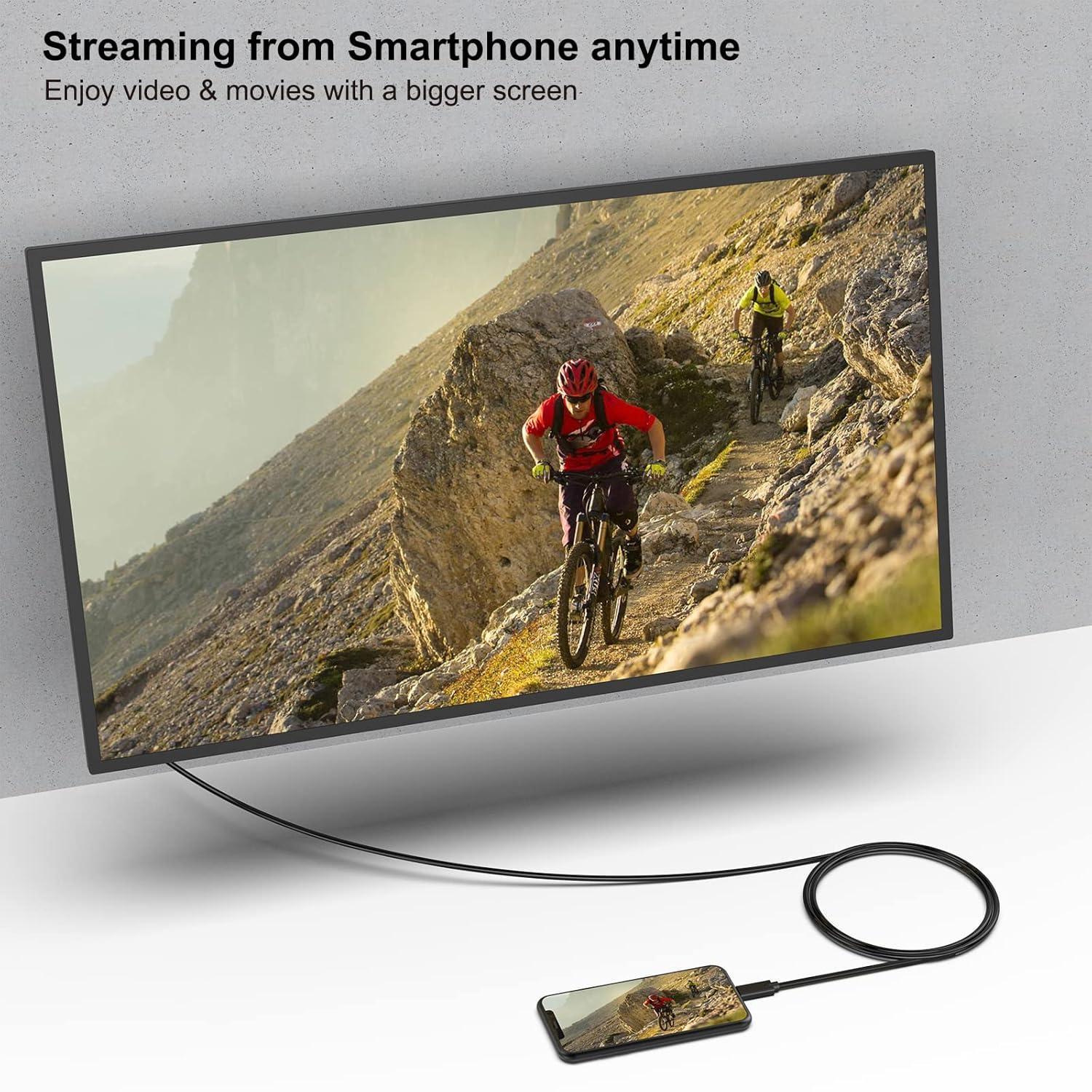 Thumbnail 2 de BENFEI USB-C auf VGA Kabel (0,9 m) für Thunderbolt 3/4 Geräte – Videoausgabe bis 1920 x 1200 bei 60 Hz