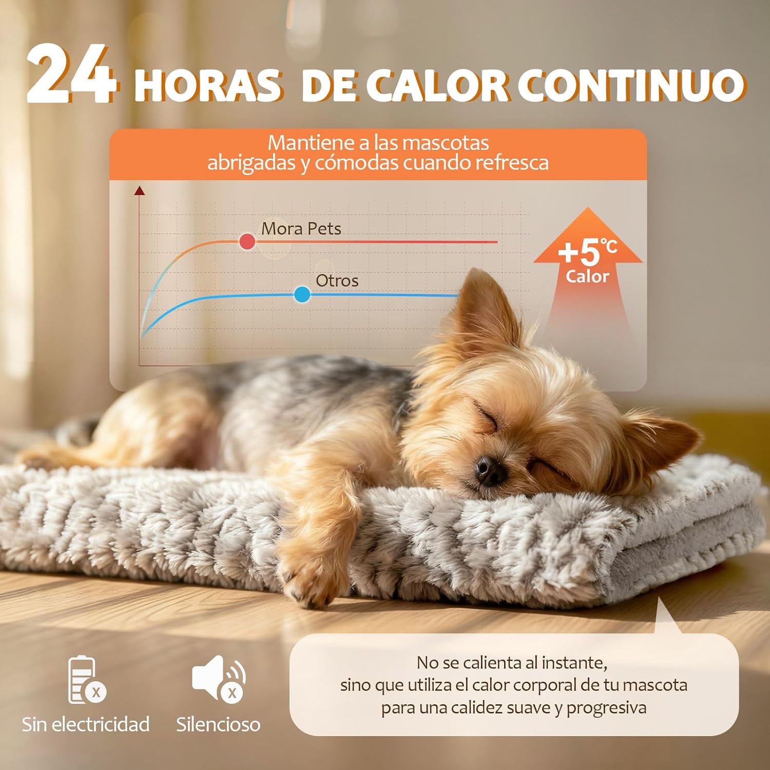 Thumbnail 1 de Mora Pets Manta térmica autocalentable 70 x 46 cm