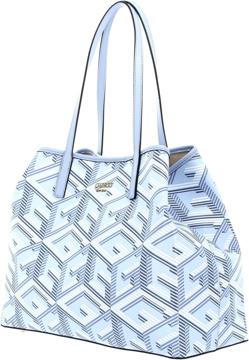 Detalle de GUESS Vikky Large Tote Bag – Schultertasche mit 4G Logo Druck