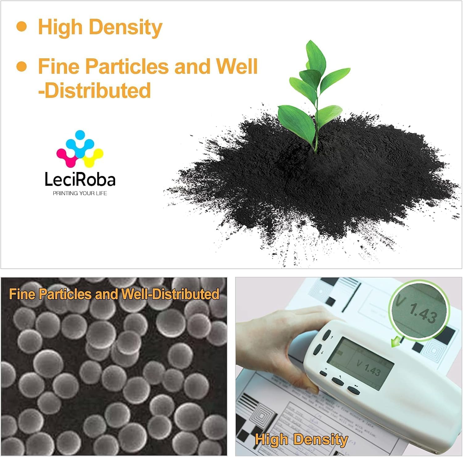 Thumbnail 5 de LeciRoba Toner 219A (confezione da 5) per HP Color LaserJet Pro 3202/3302 – con chip, resa contenuta