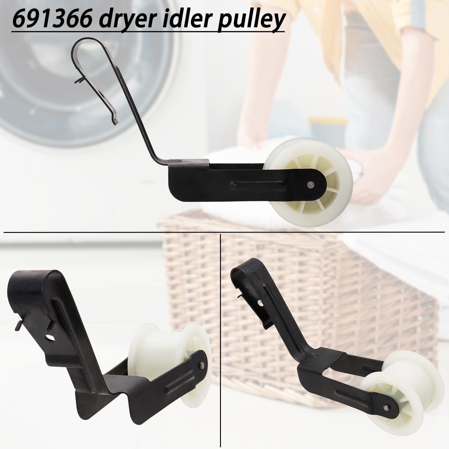 Thumbnail 4 de Siwdoy Dryer Repair Kit for Whirlpool with 341241 Belt and Drum Rollers