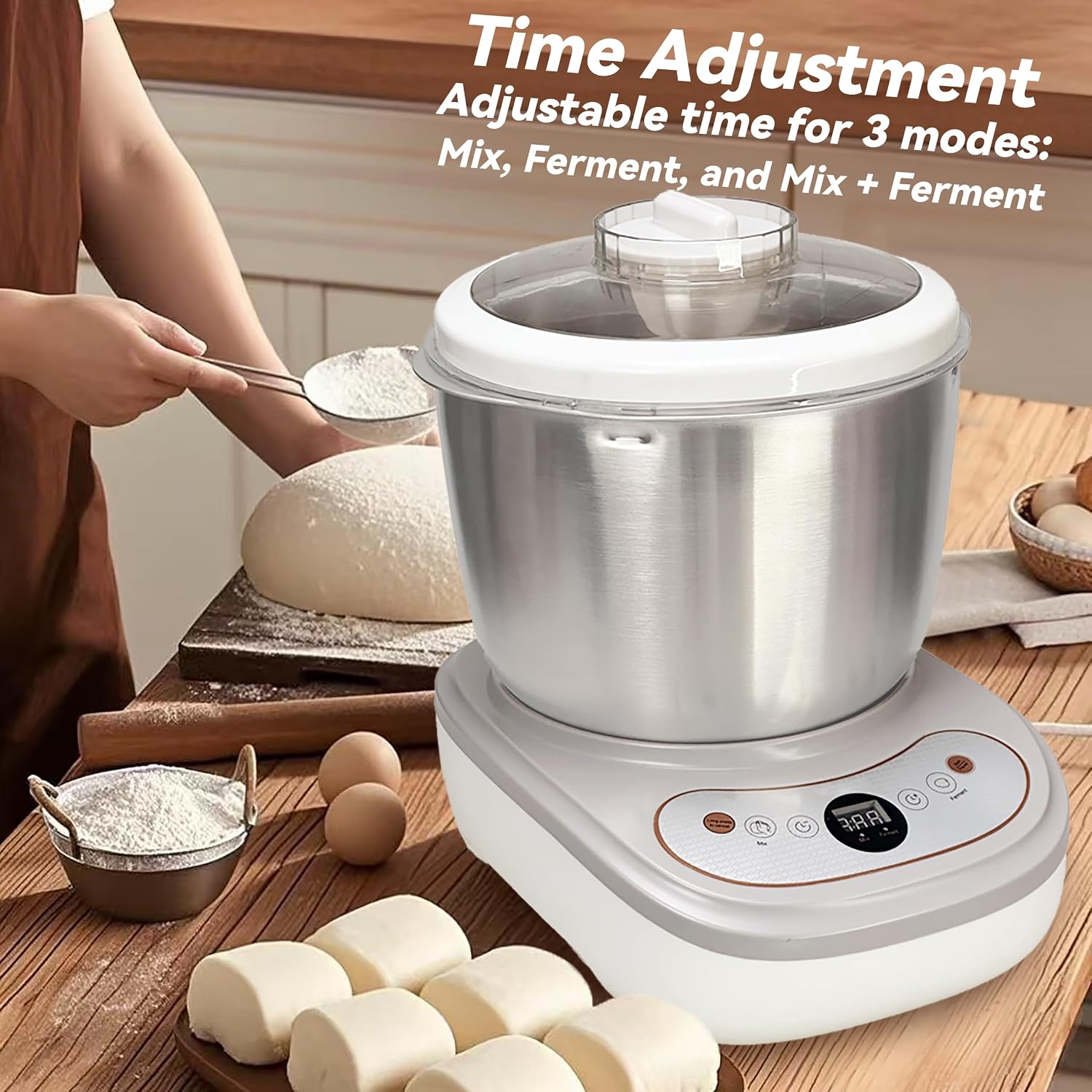 Thumbnail 3 de Dough Mixer with Fermentation Function, 5Qt Bowl