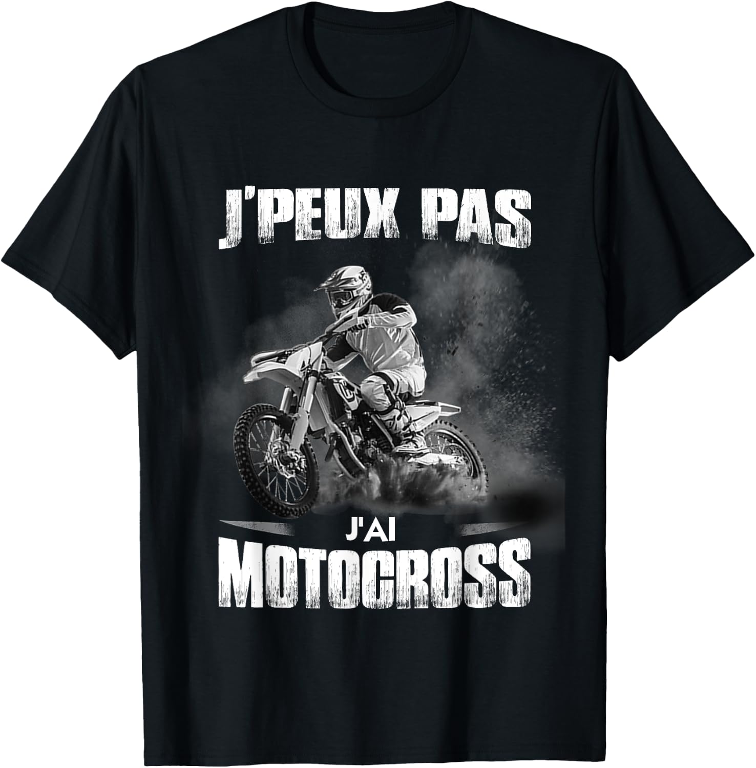 Detalle de J'peux Pas J'Ai Motocross – T-shirt Motocross Humour pour Motards