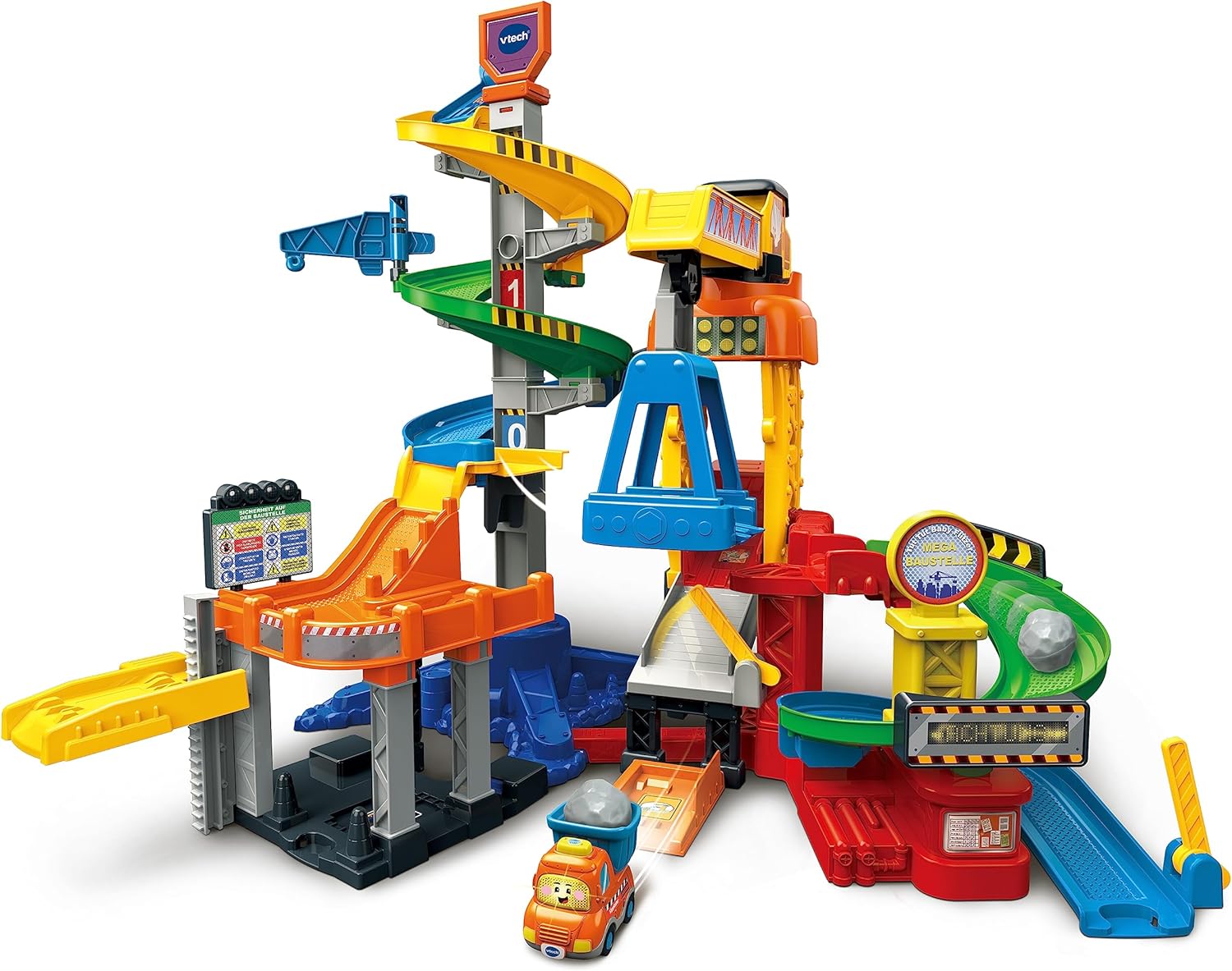 Detalle de VTech Tut Tut Baby Flitzer Mega Cantiere – Set da gioco interattivo per bambini 1–5 anni