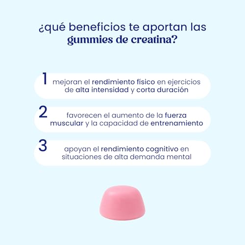 Detalle 2 de Jelly Pills gominolas de Creatina Monohidrato pura (1,5 g por gummy, 60 veganas) sabor fresa