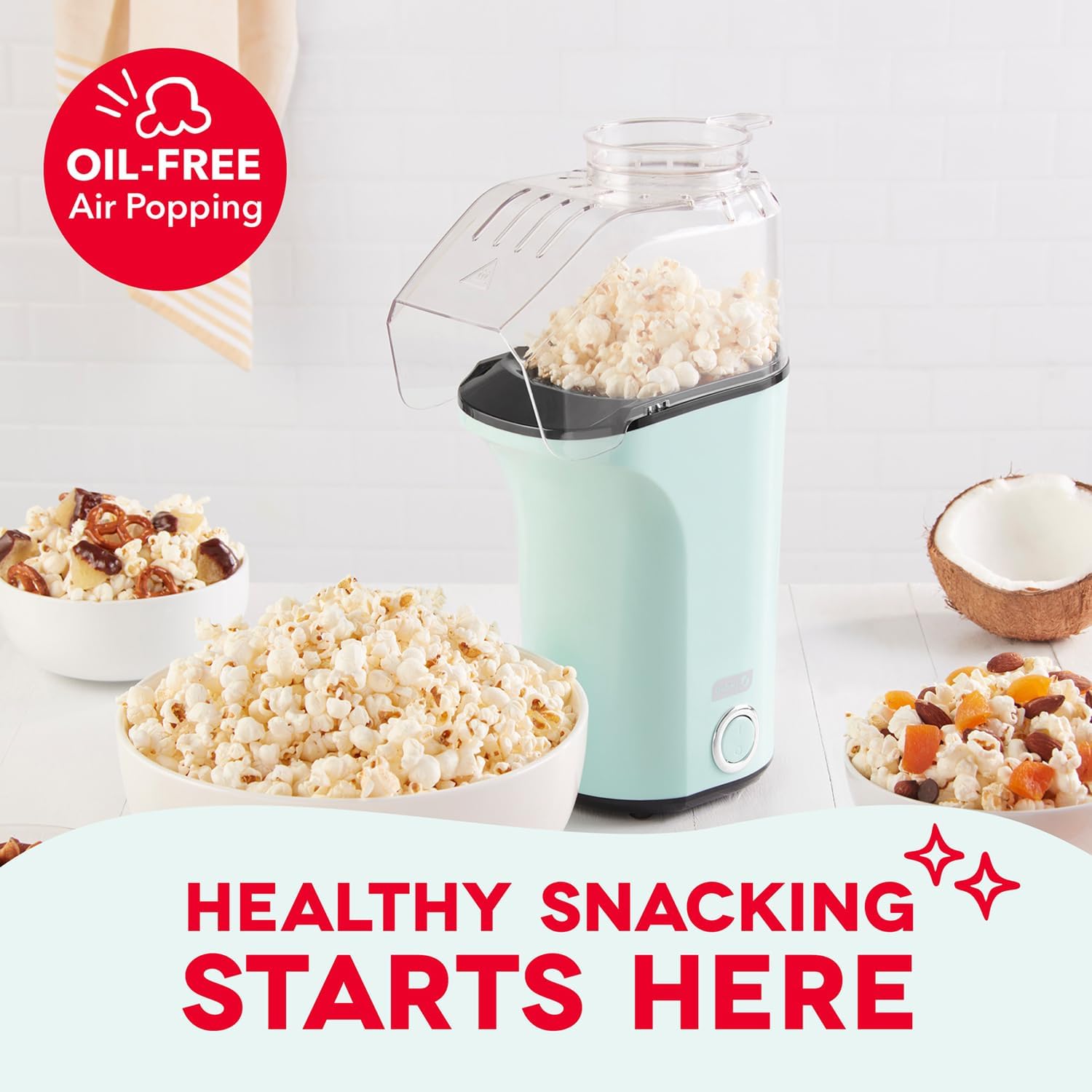 Detalle 2 de Dash Fresh Pop Popcorn Maker 16 Cups 🍿