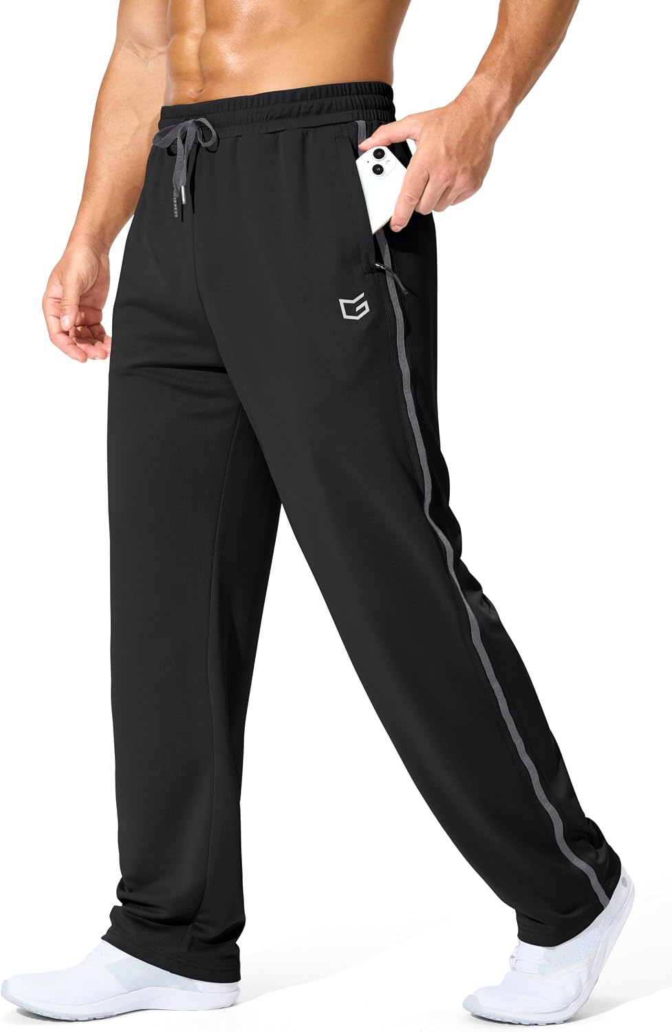 Detalle de Men's Athletic Sweatpants, Polyester Mesh