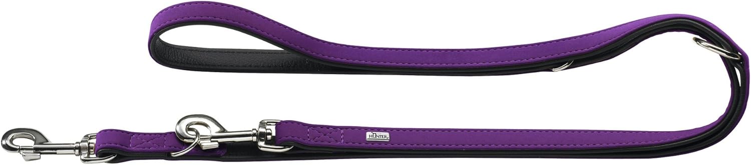 Thumbnail 3 de HUNTER Softie verstellbare Hundeführleine (3-fach) in Nubukoptik – rot/schwarz, 15/200