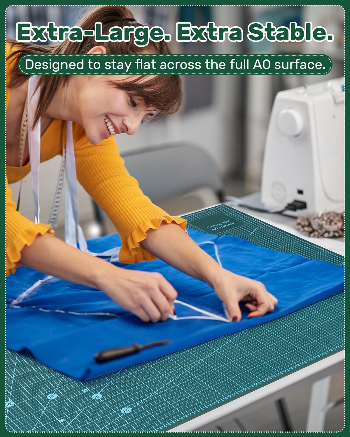 Thumbnail 6 de Tujurich 35" x 47" Self-Healing Cutting Mat, Double-Sided Vinyl Craft Mat