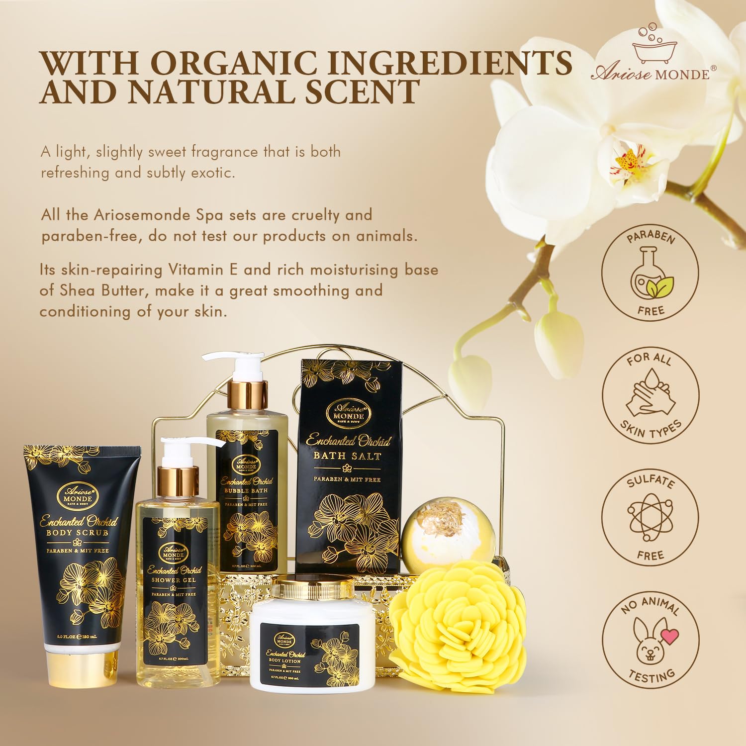 Detalle de Spa Gift Baskets for Women 8‑Piece Set