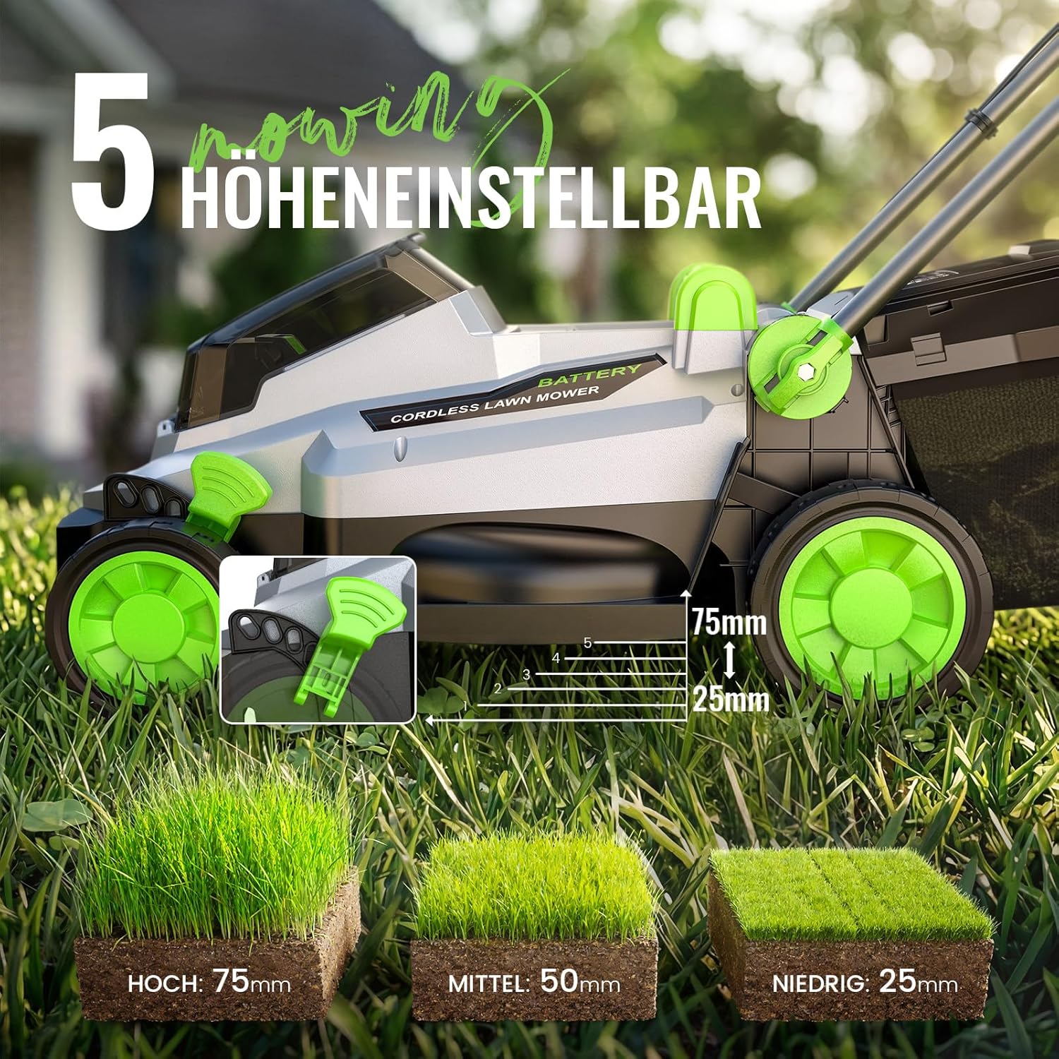 Thumbnail 3 de ETOOLAB Akku-Rasenmäher 40V (2x20V) 33 cm – bis 280 m², Brushless, Mulch-Kit