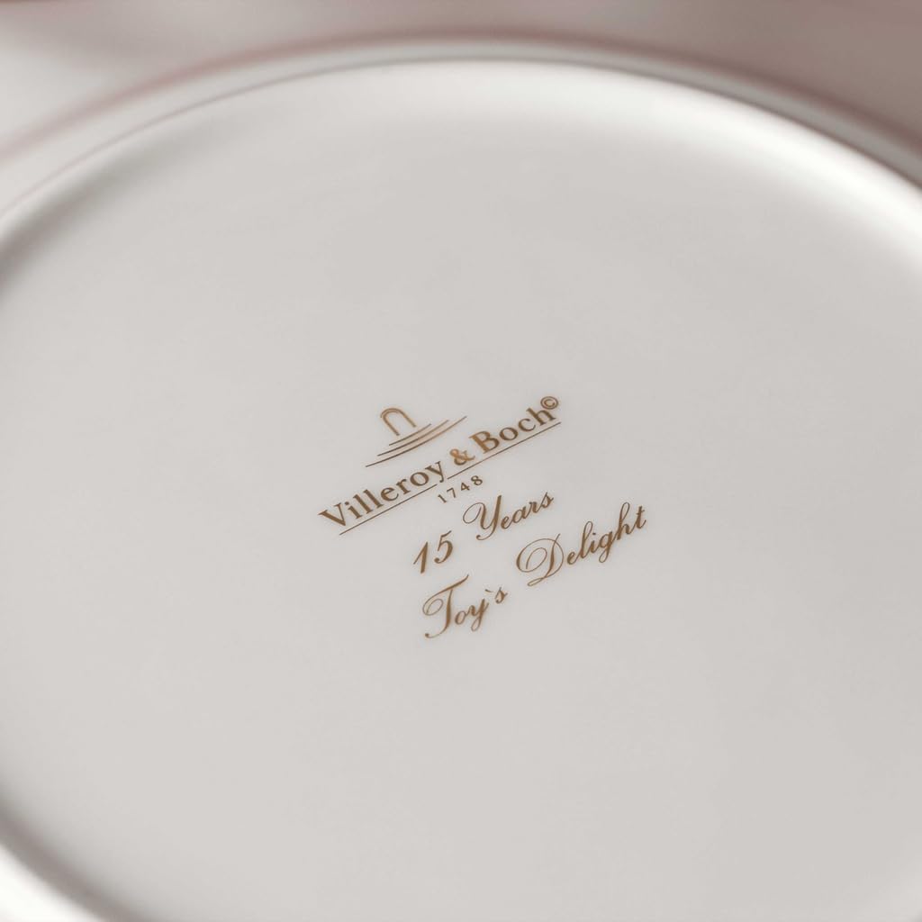 Detalle de Villeroy & Boch 14-8585-8815 Toy's Delight Anniversary Plate Set, 4-Piece Porcelain