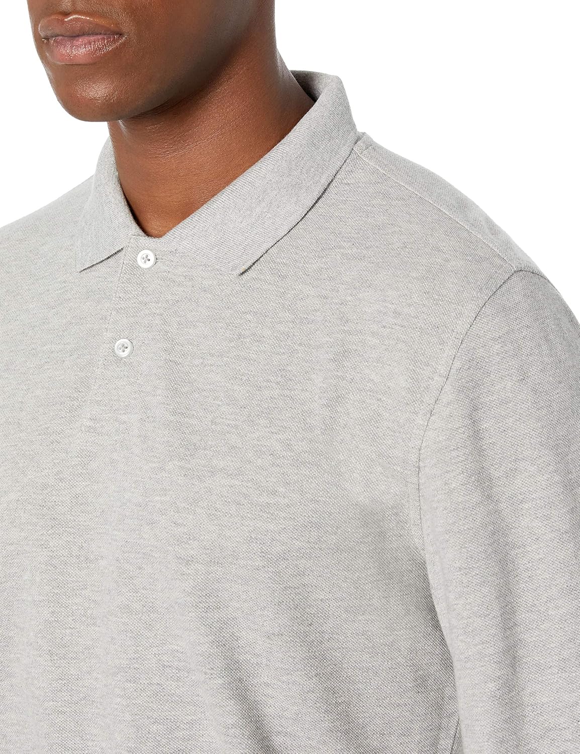 Thumbnail 2 de Polo Amazon Essentials a maniche lunghe in piqué 100% cotone vestibilità regolare da uomo