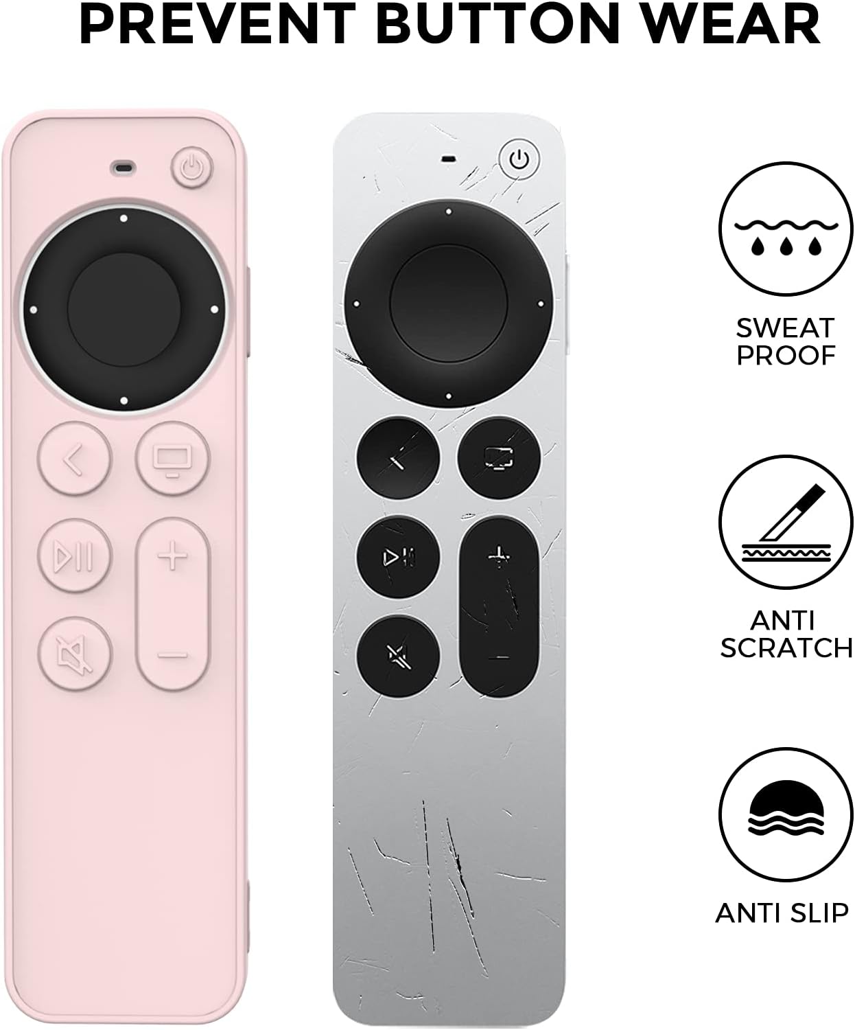 Thumbnail 4 de AHASTYLE Apple TV 4K Fernbedienung Hülle Rosa