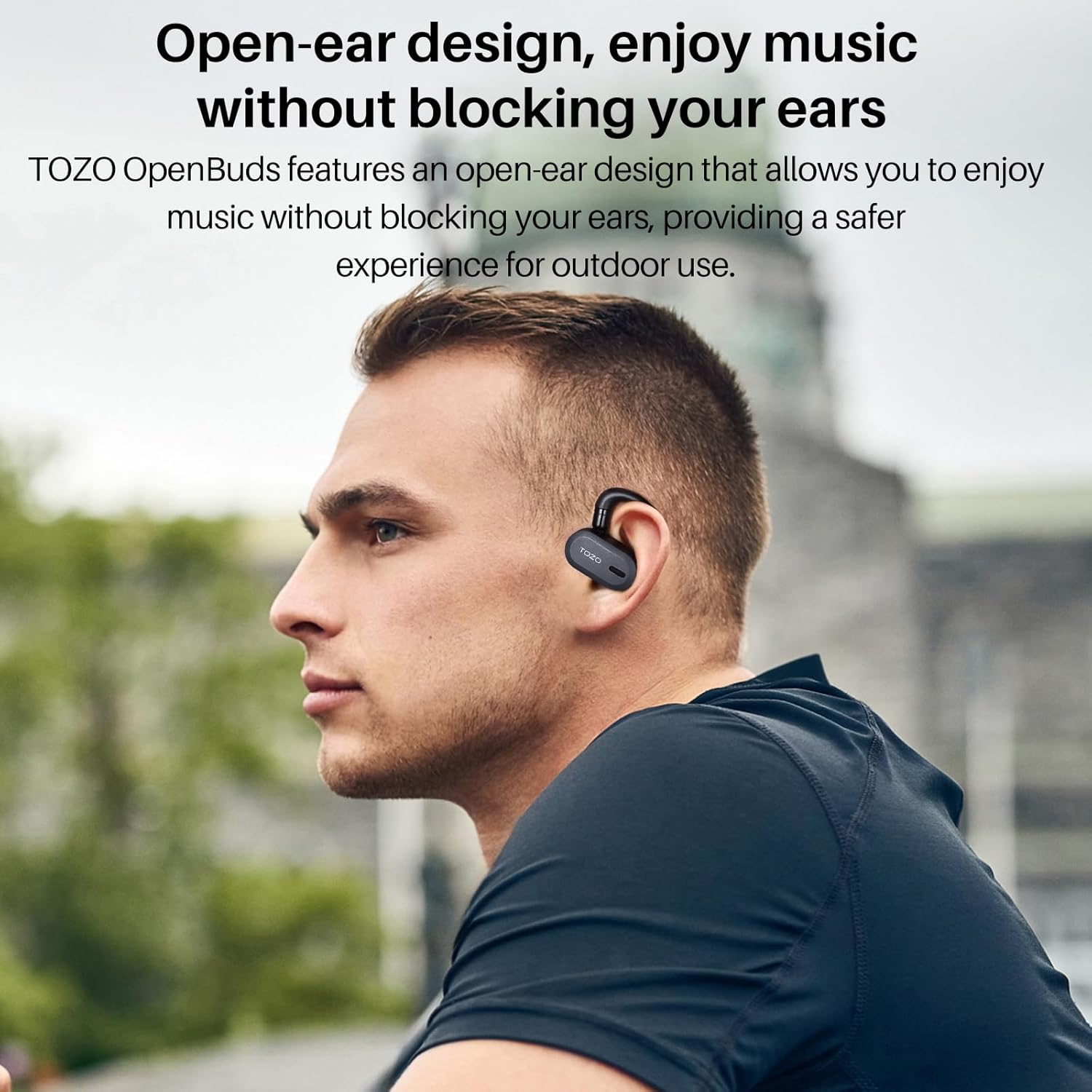 Thumbnail 3 de TOZO O2 lightweight open‑ear Bluetooth 5.3 headphones